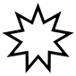 BAHAI (9 Pointed Star)