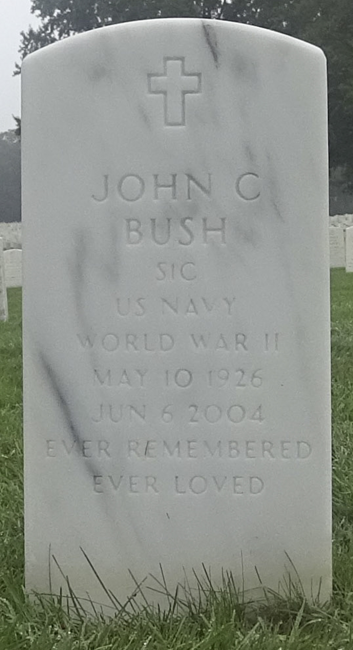 Gravesite marker image for john c bush