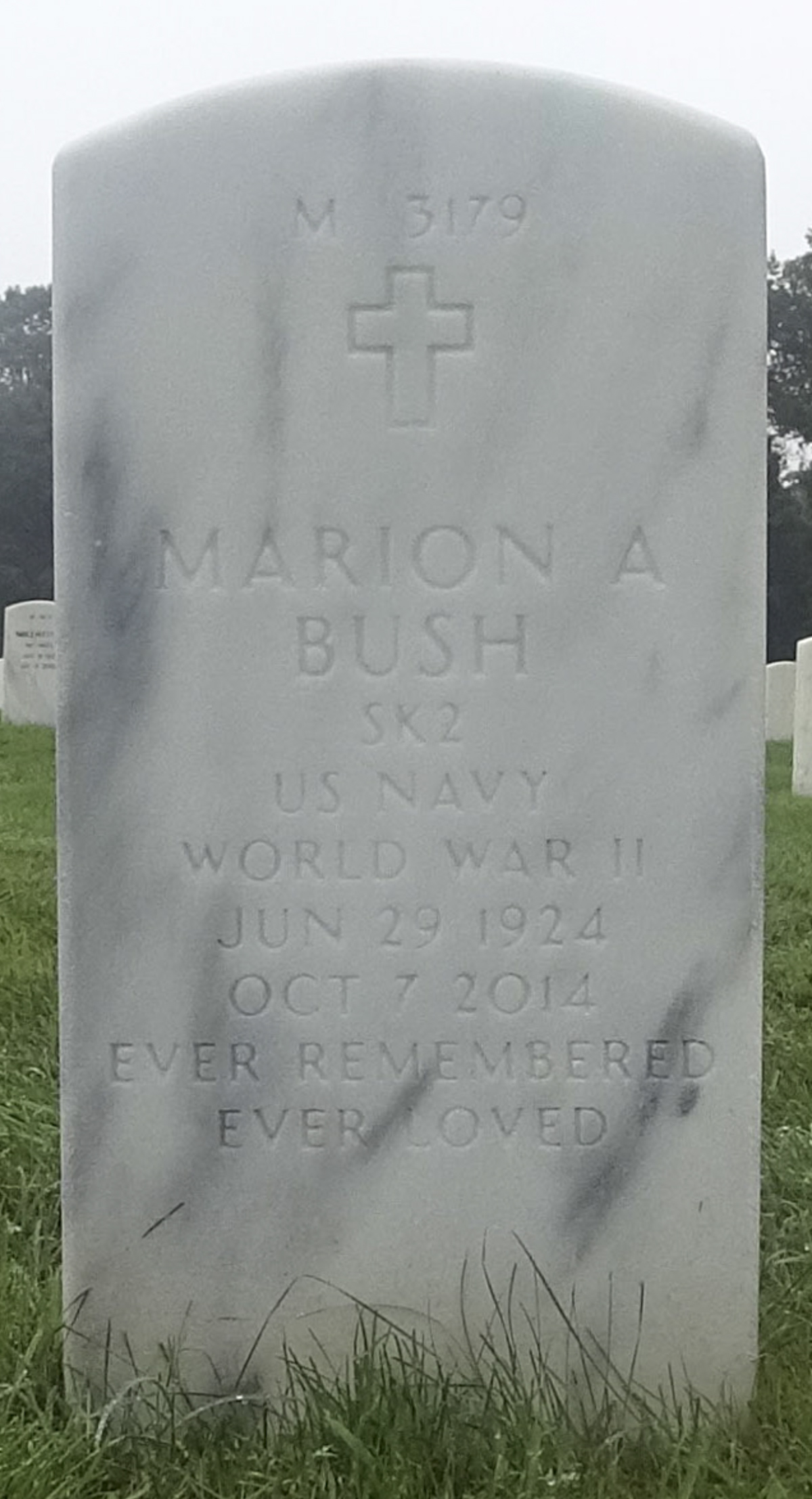 Gravesite marker image for john c bush