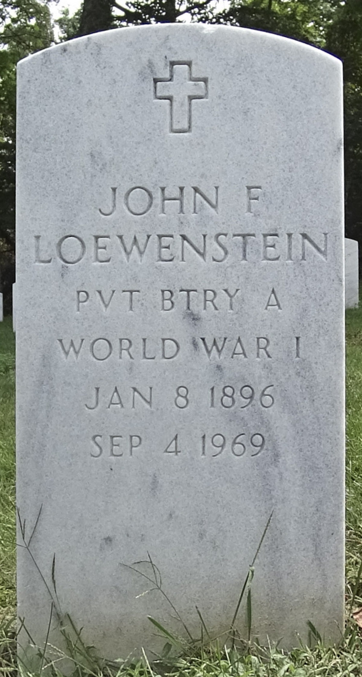 Gravesite marker image for john frederick loewenstein