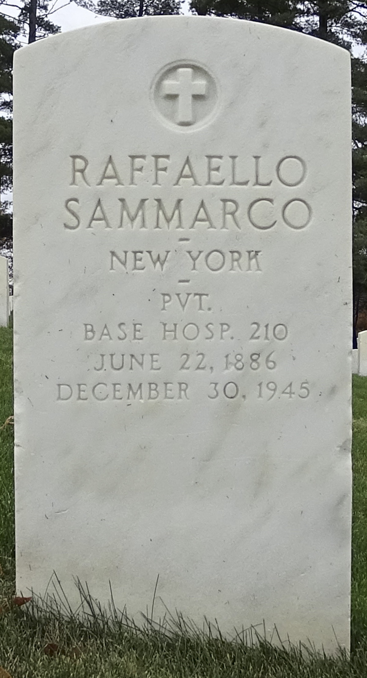Gravesite marker image for raffaello sammarco