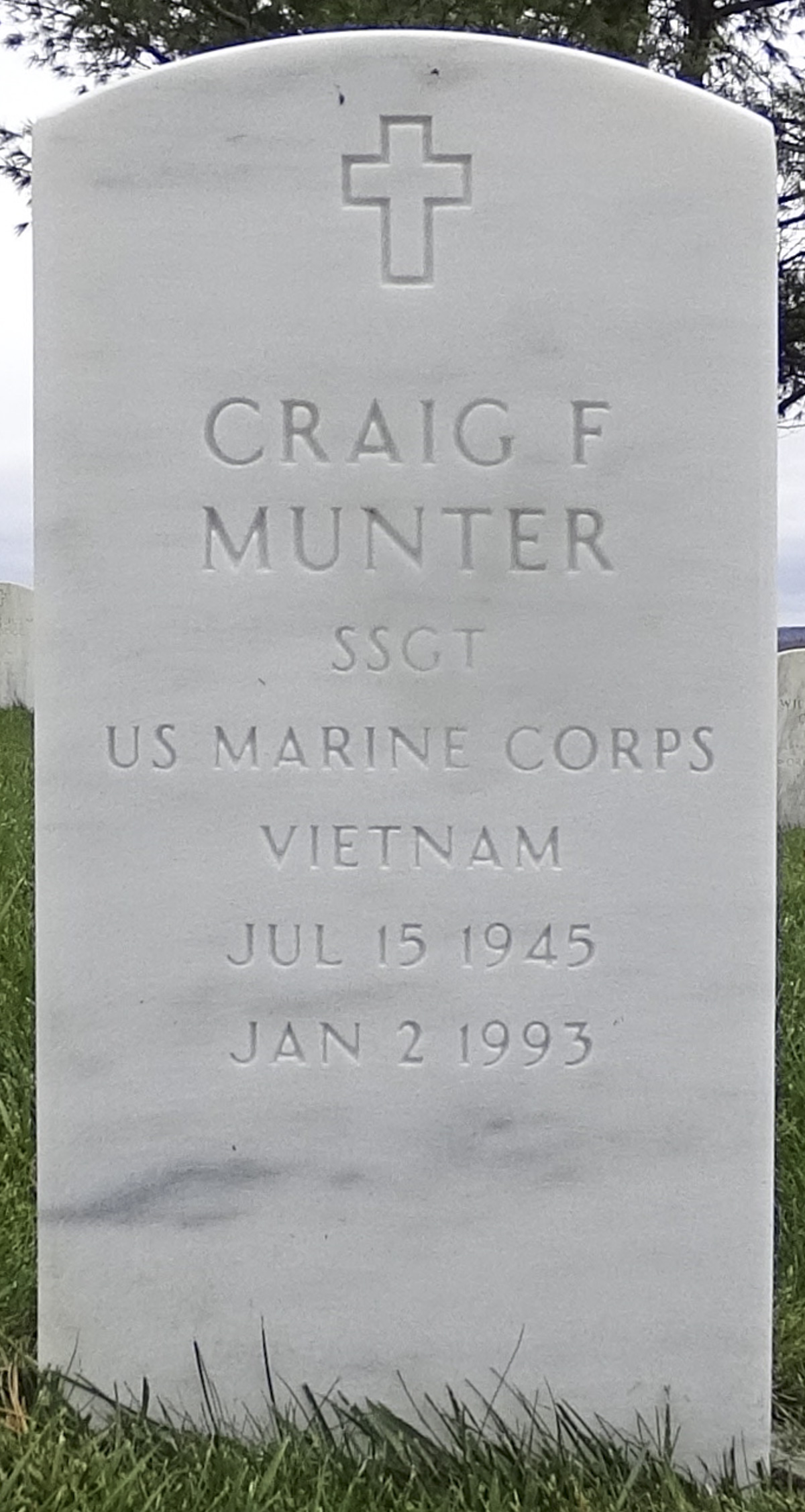 Gravesite marker image for craig f munter