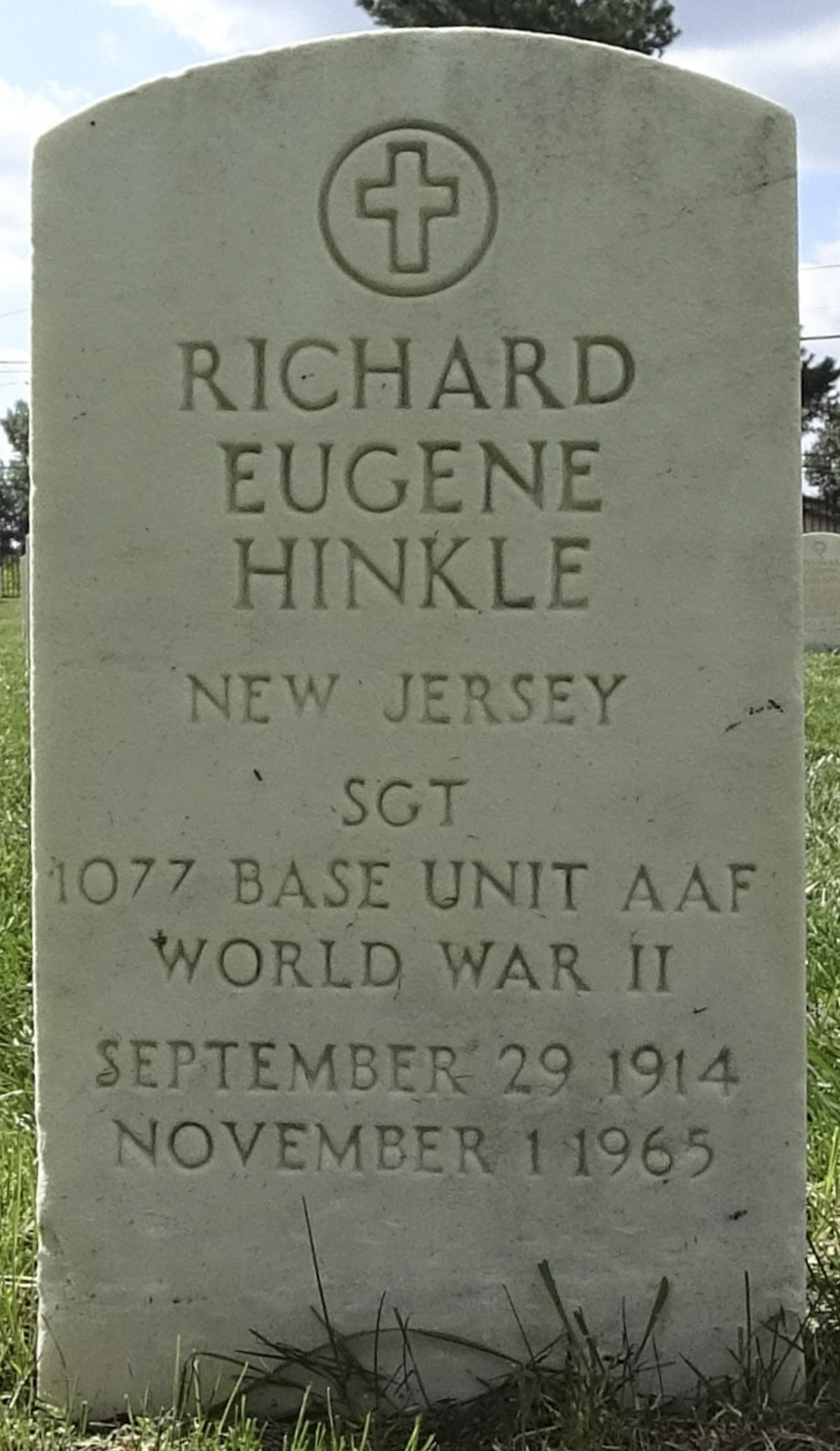 Gravesite marker image for richard eugene hinkle