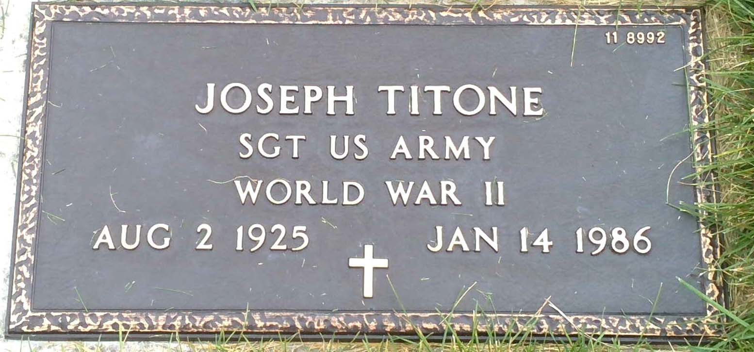Gravesite marker image for joseph titone