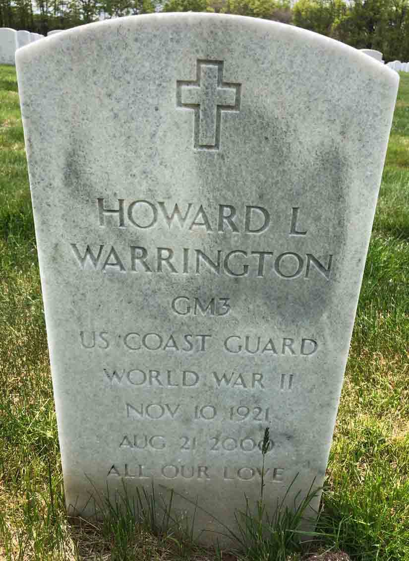 Gravesite marker image for howard l warrington