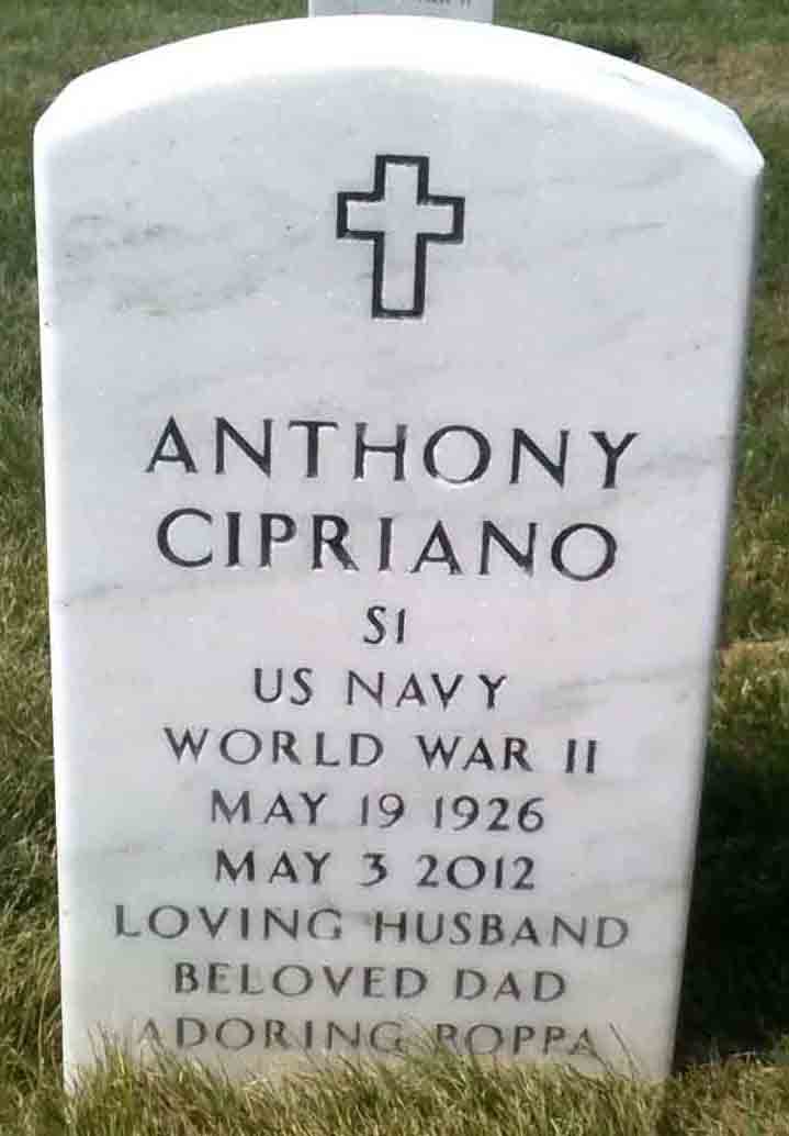 Gravesite marker image for anthony cipriano