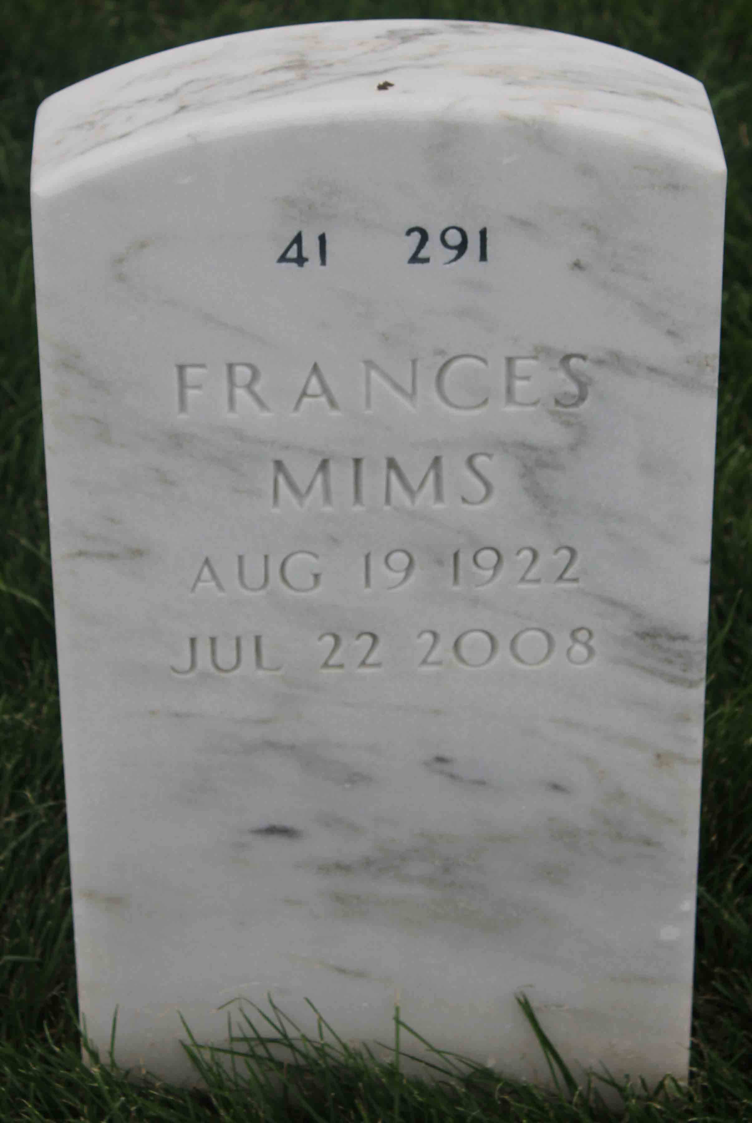 Gravesite marker image for william mims