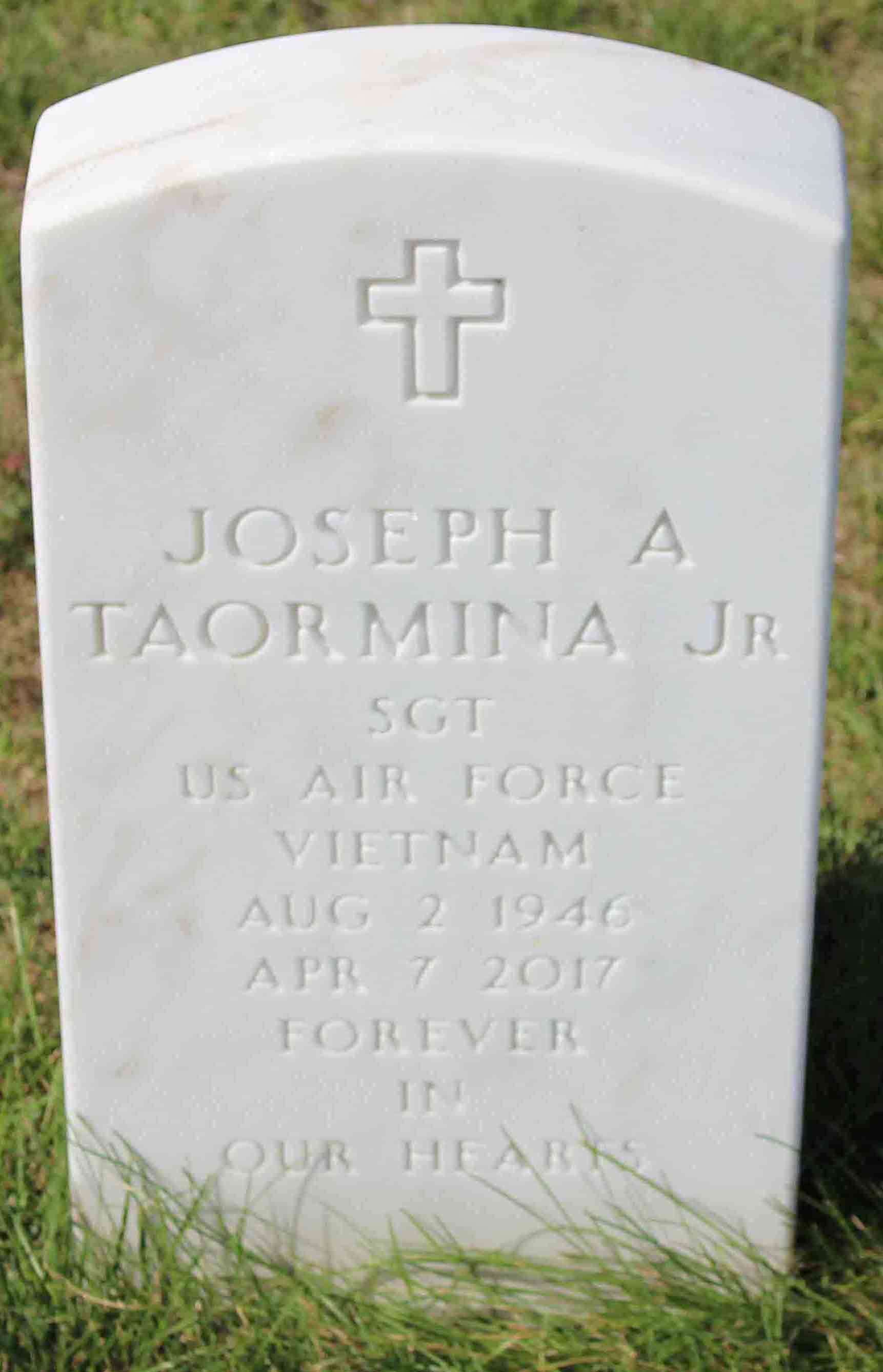Gravesite marker image for joseph a taormina jr