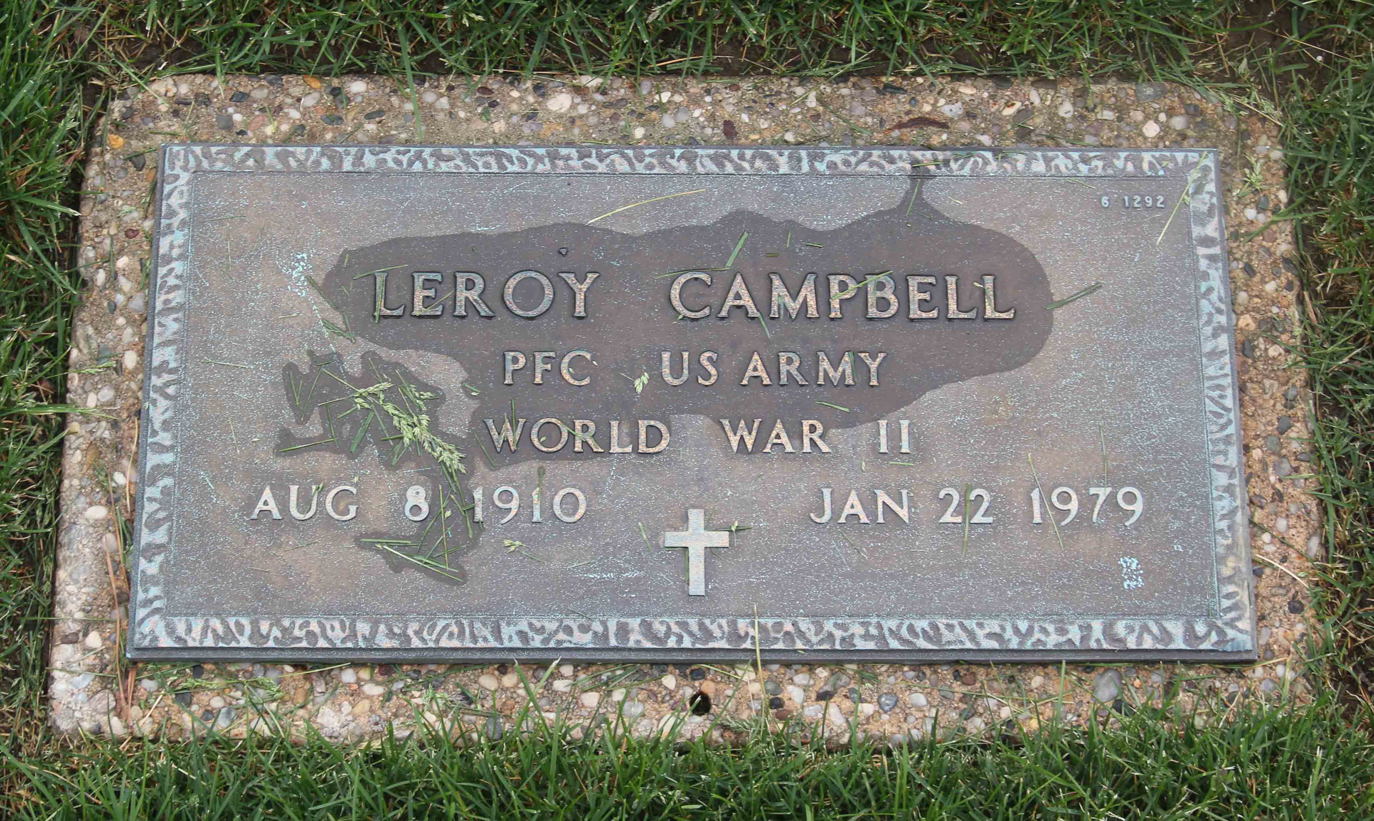 Gravesite marker image for leroy campbell