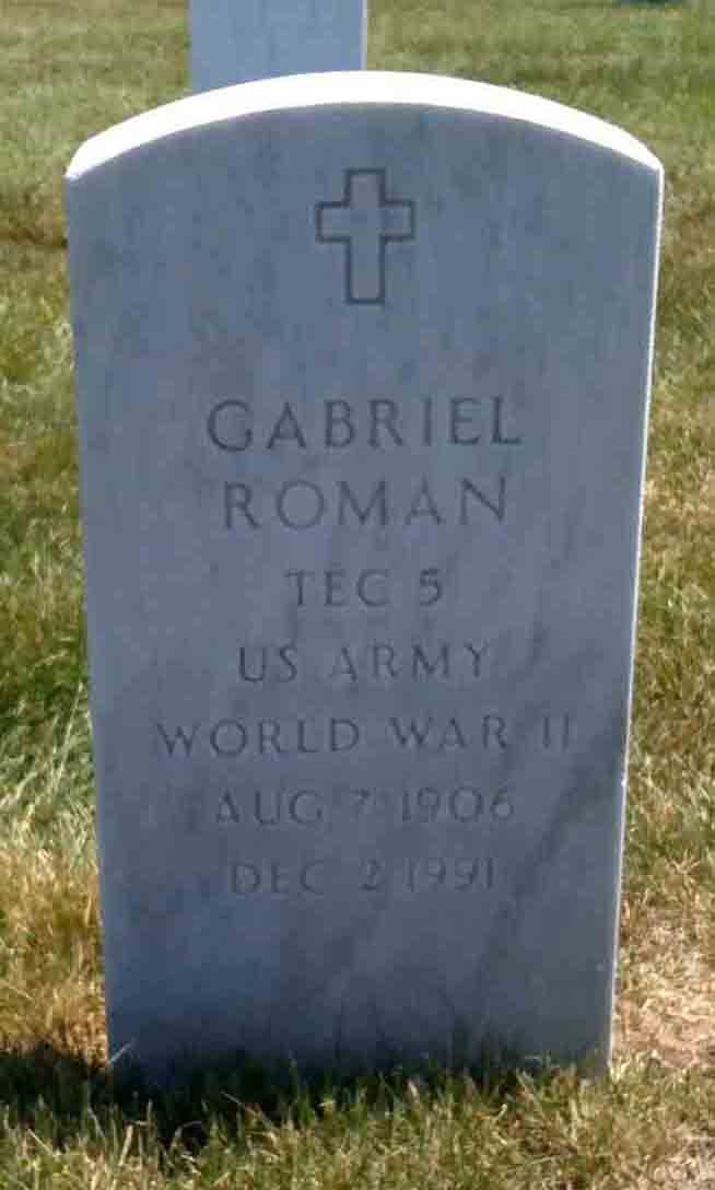 Gravesite marker image for gabriel roman