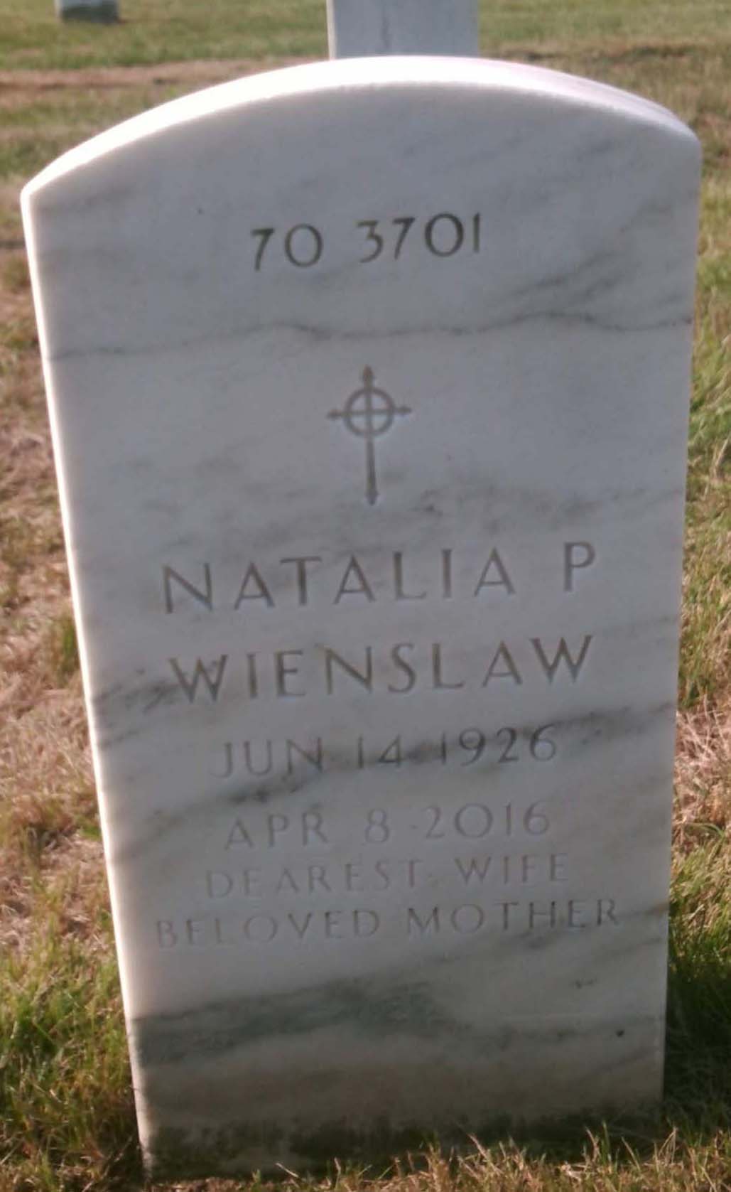 Gravesite marker image for arthur e wienslaw