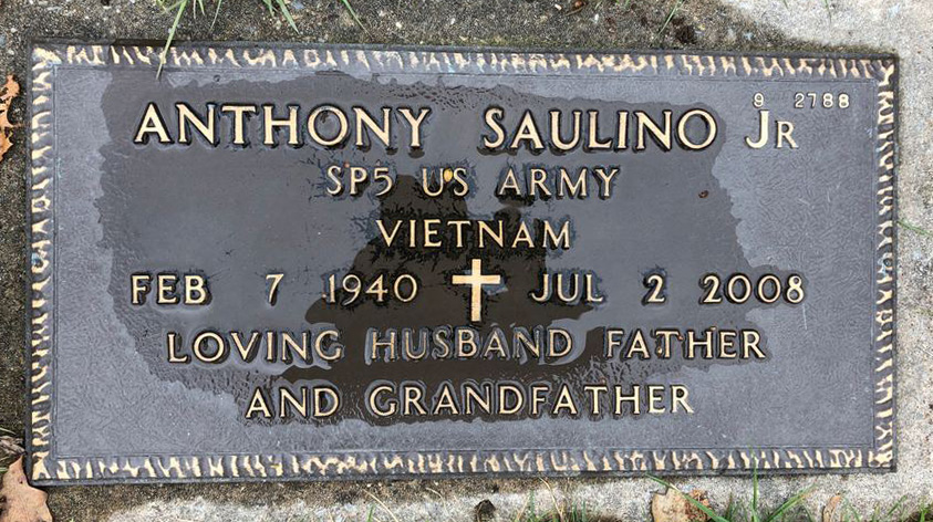Gravesite marker image for anthony saulino jr