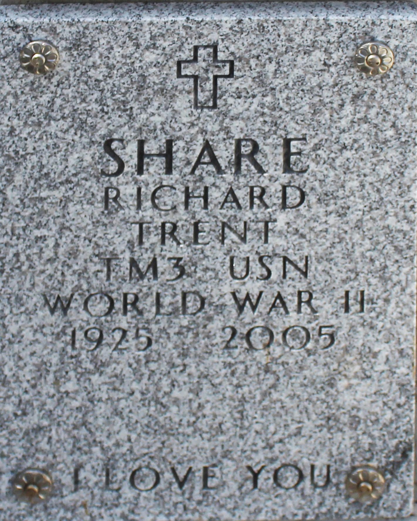 Gravesite marker image for richard trent share