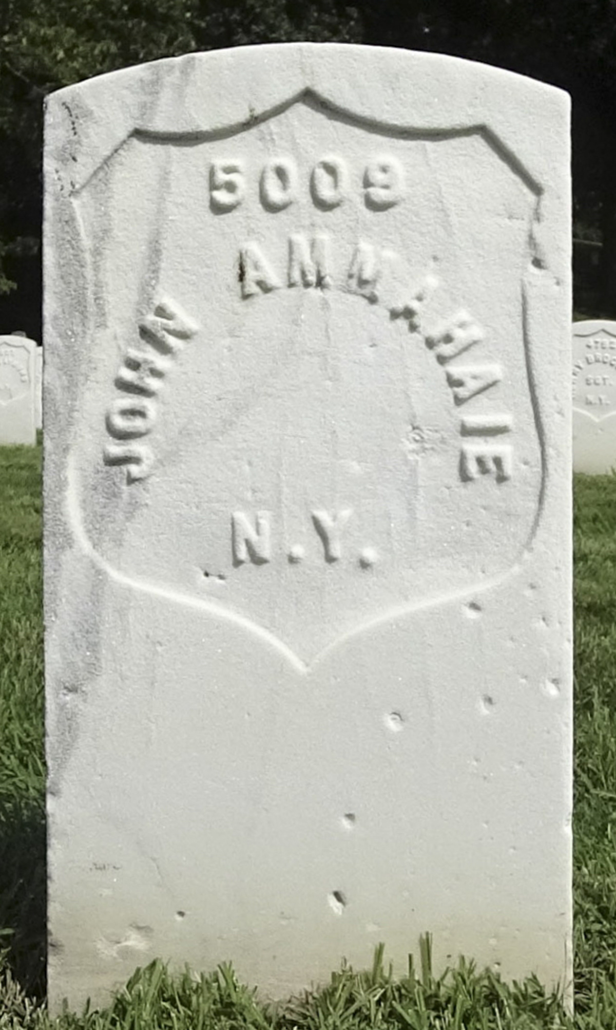 Gravesite marker image for john ammahaie