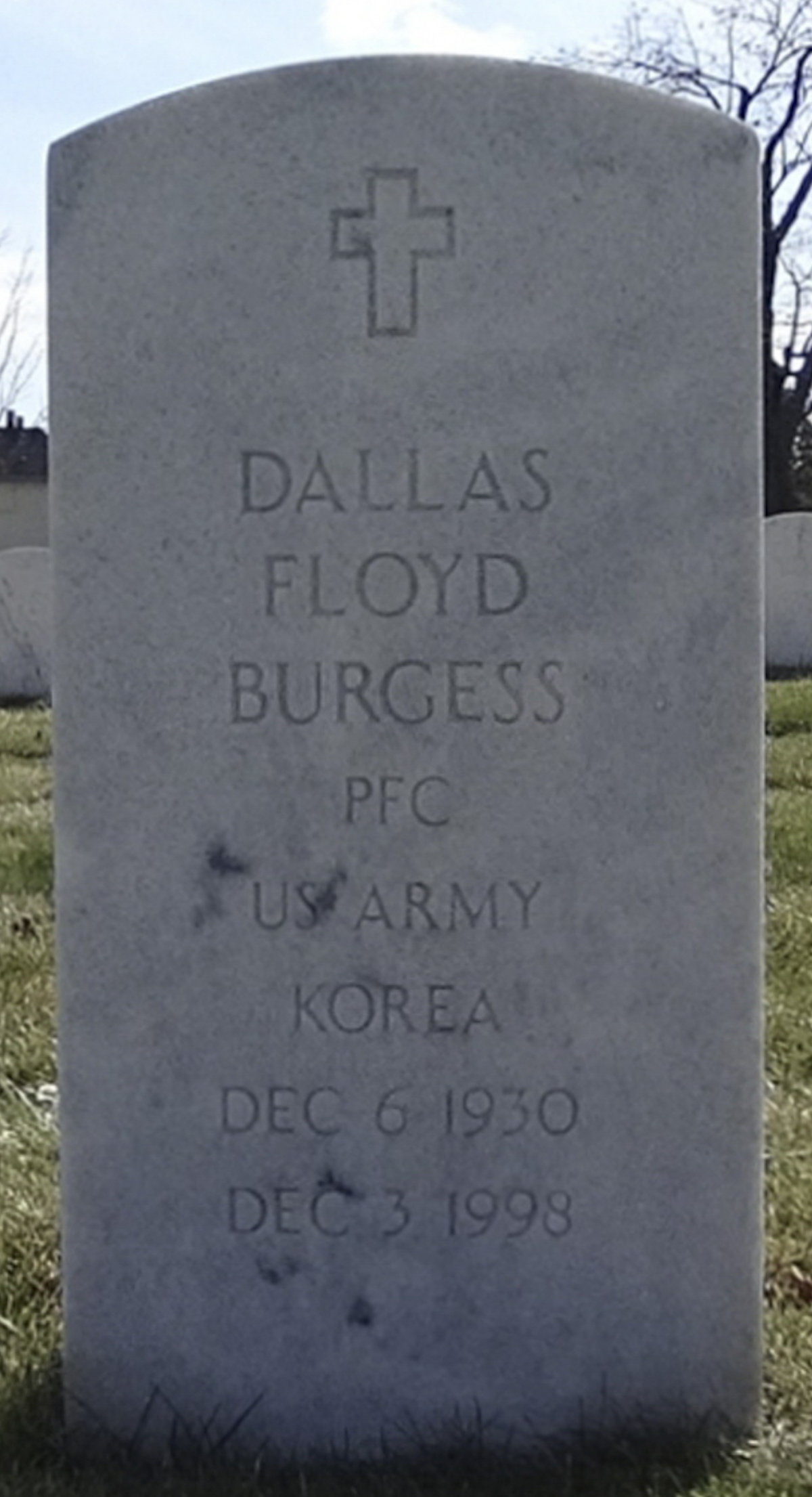 Gravesite marker image for dallas floyd burgess