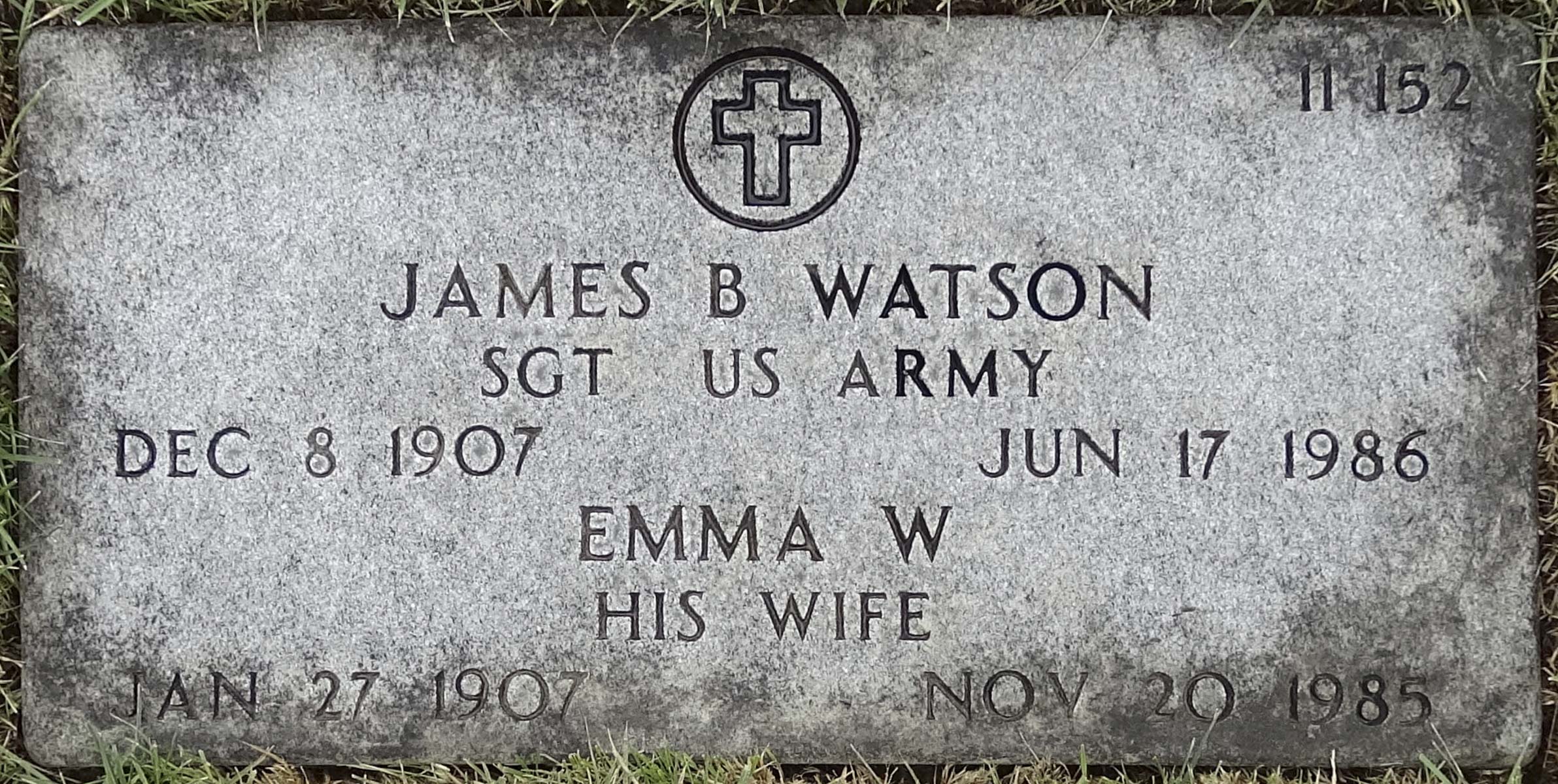 Gravesite marker image for james b watson