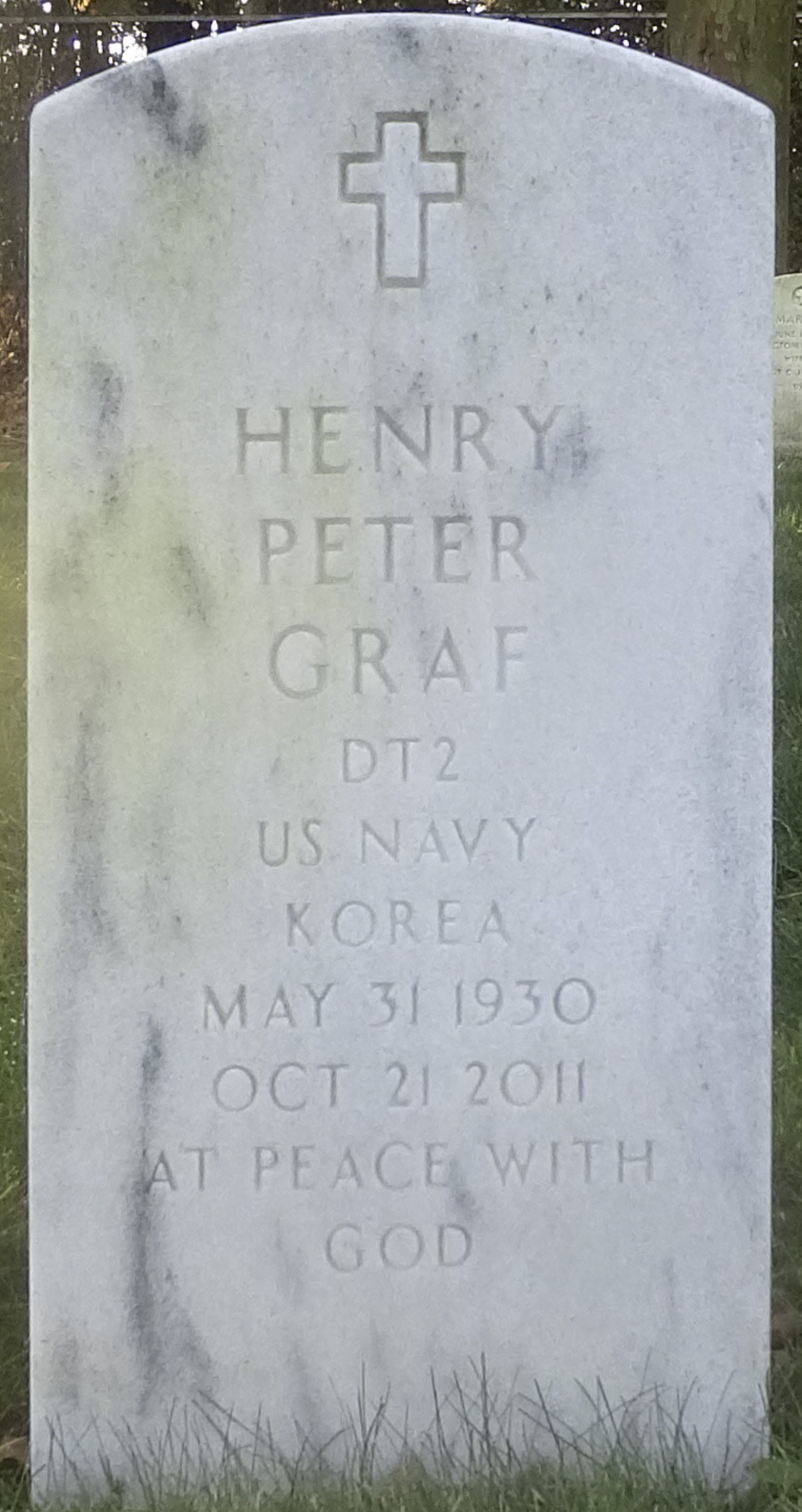 Gravesite marker image for henry peter graf