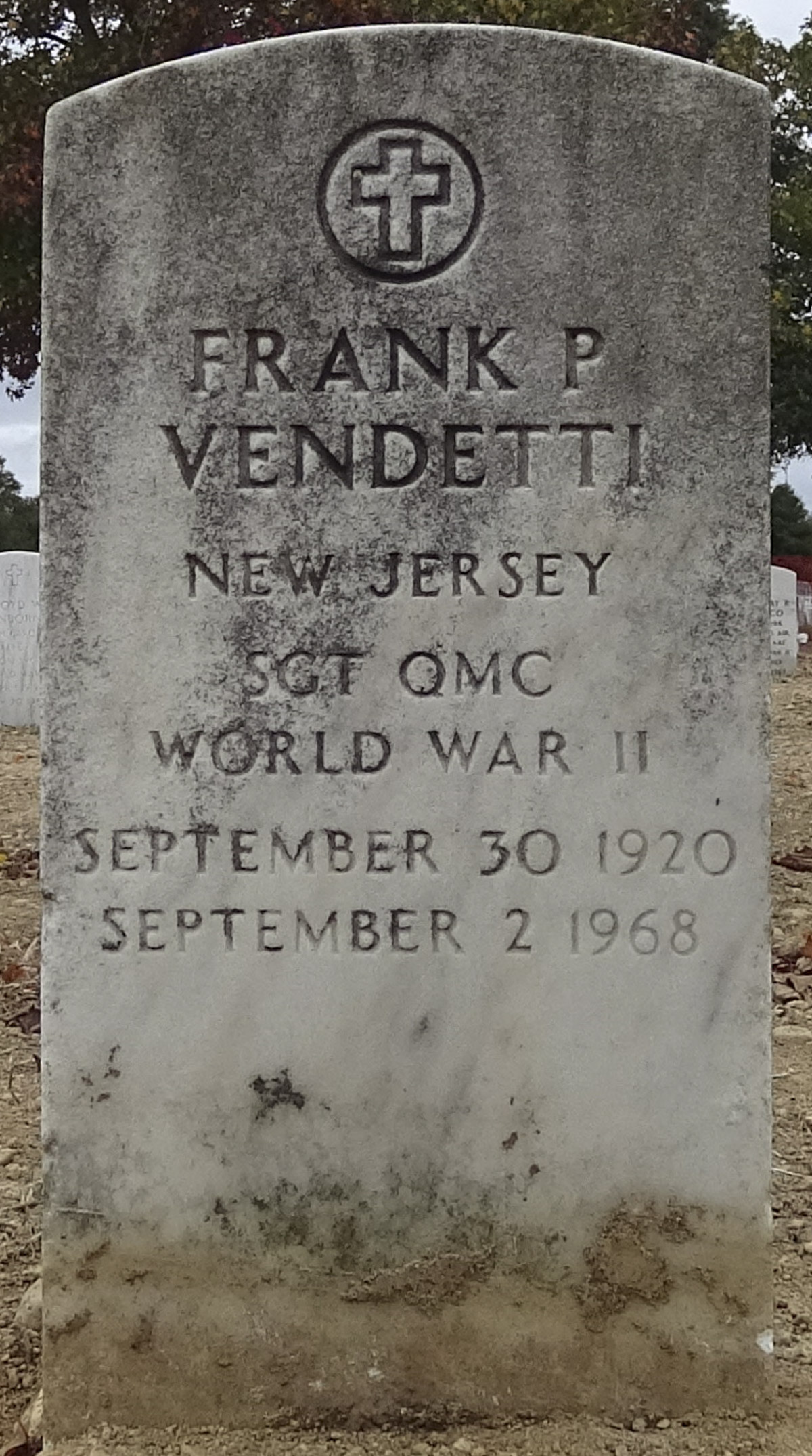 Gravesite marker image for frank patrick venditti