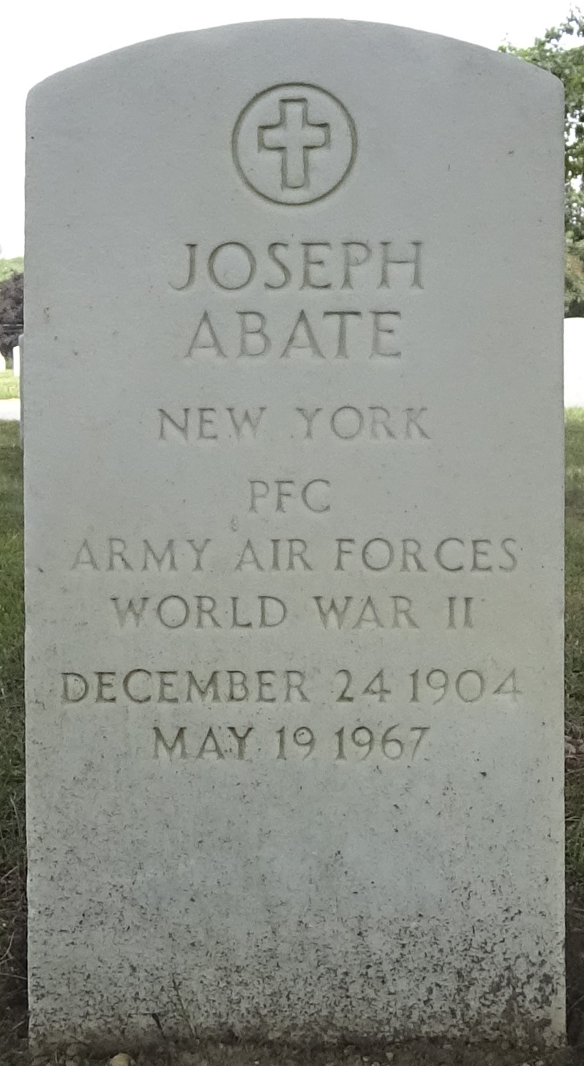 Gravesite marker image for joseph abate