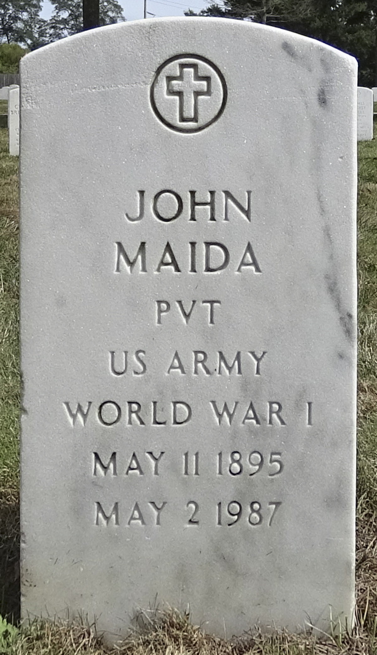 Gravesite marker image for john maida