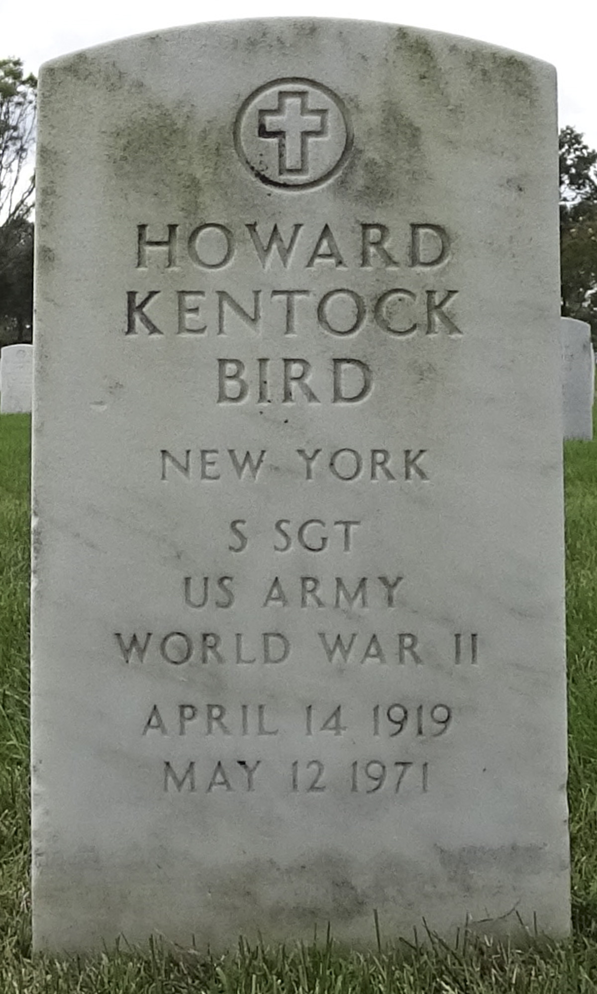 Gravesite marker image for howard kentock bird