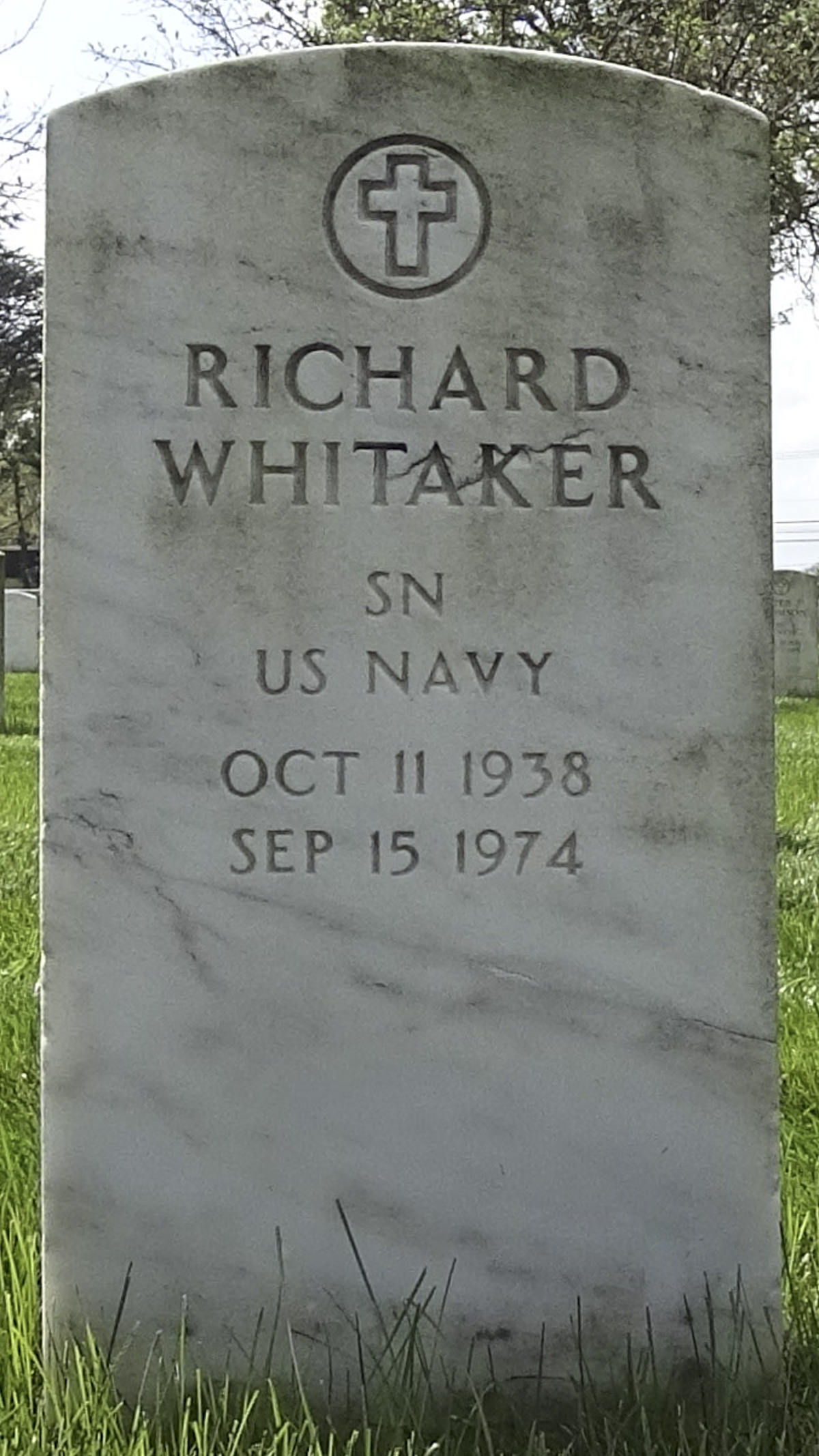 Gravesite marker image for richard whitaker