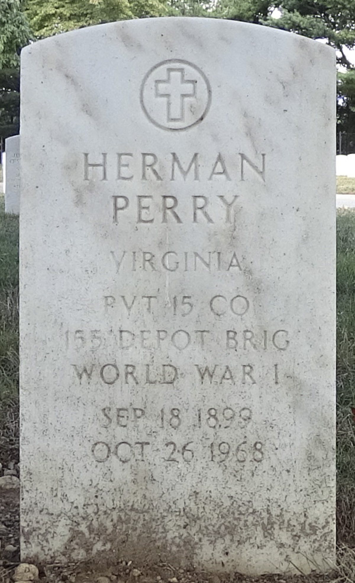 Gravesite marker image for herman perry