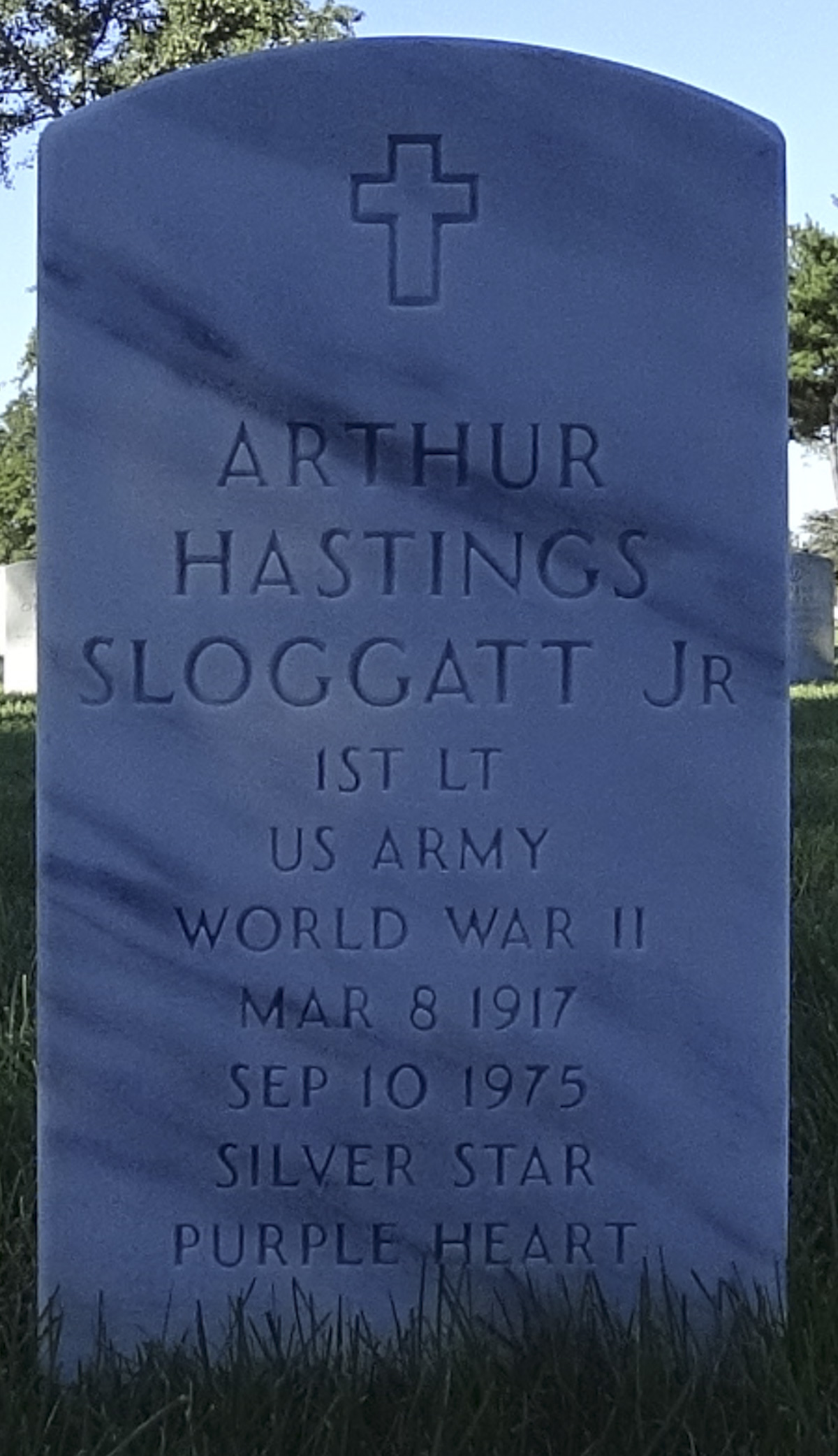Gravesite marker image for arthur h sloggatt