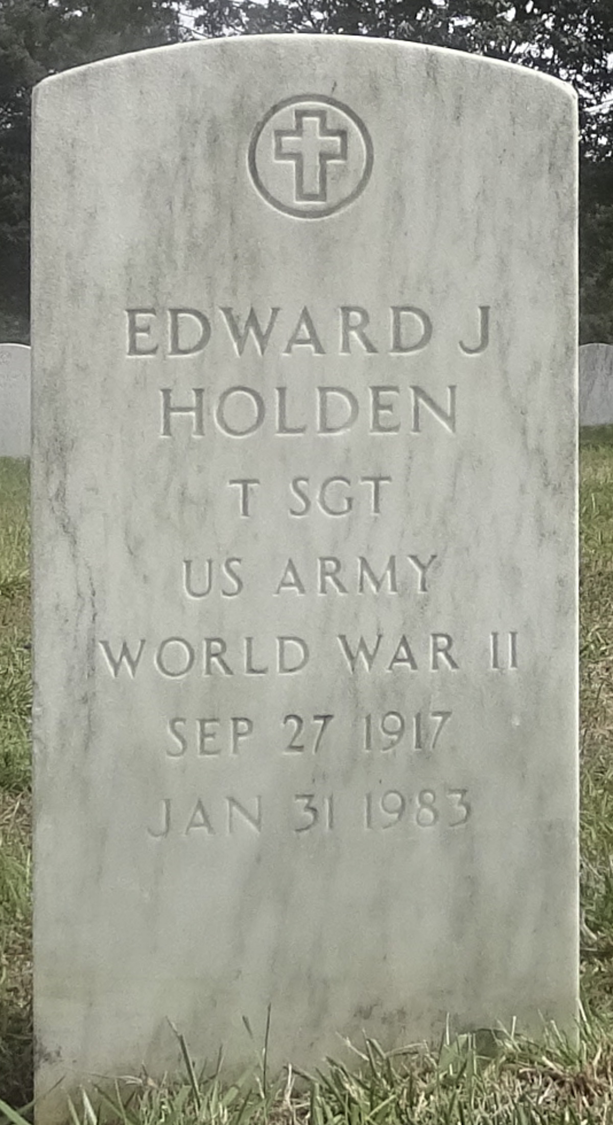 Gravesite marker image for edward j holden