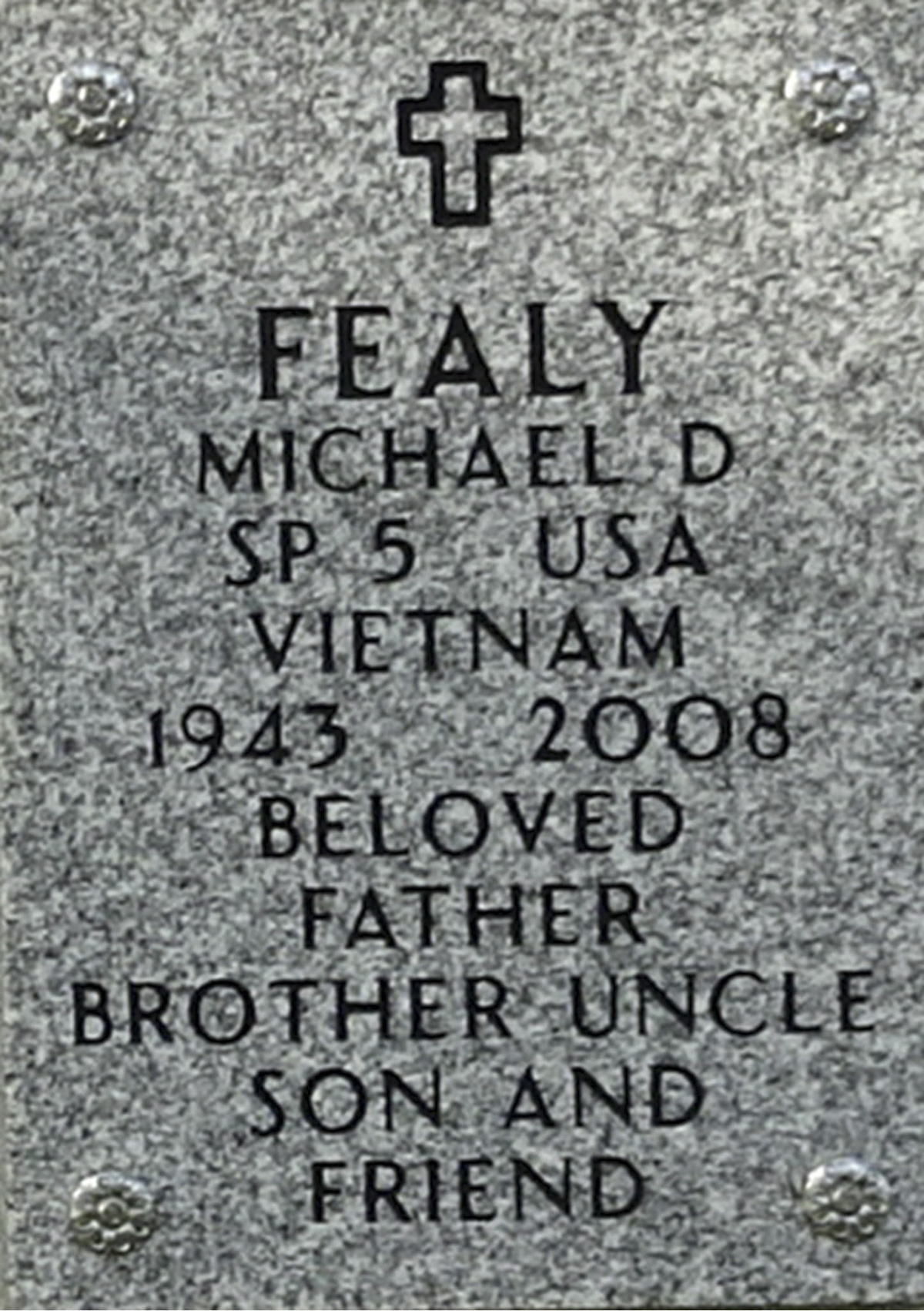 Gravesite marker image for michael d fealy
