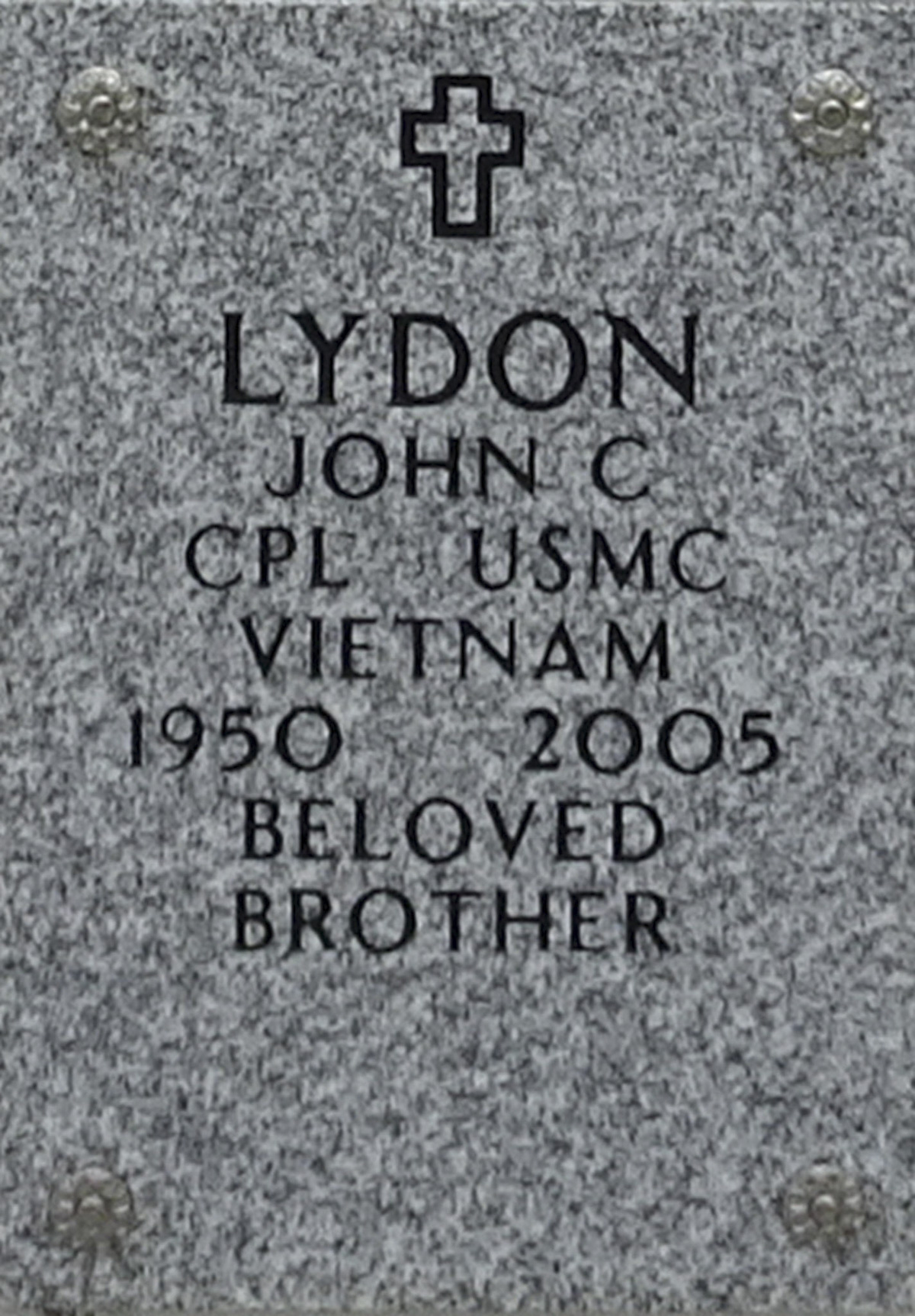 Gravesite marker image for john christopher lydon