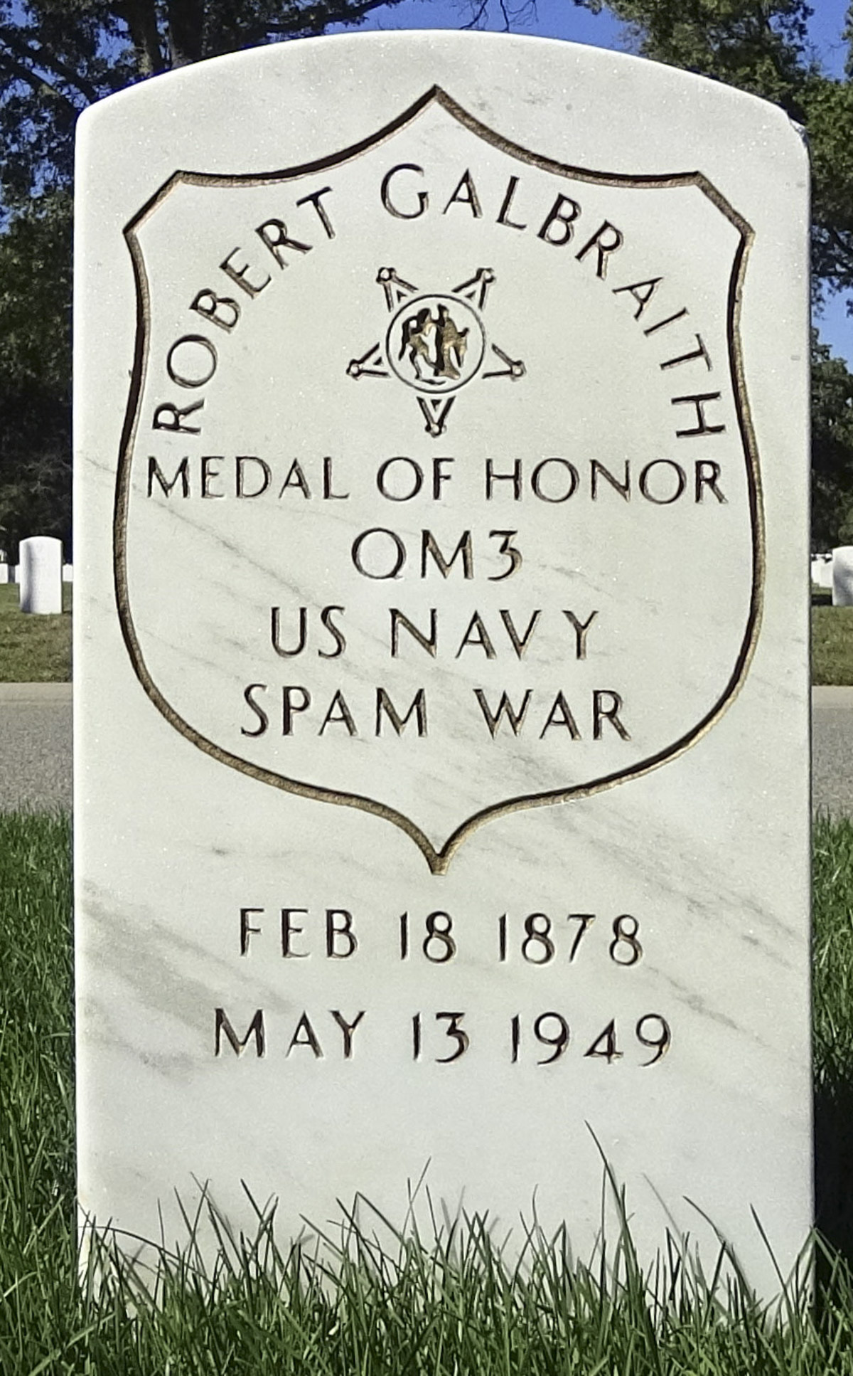 Gravesite marker image for robert galbraith