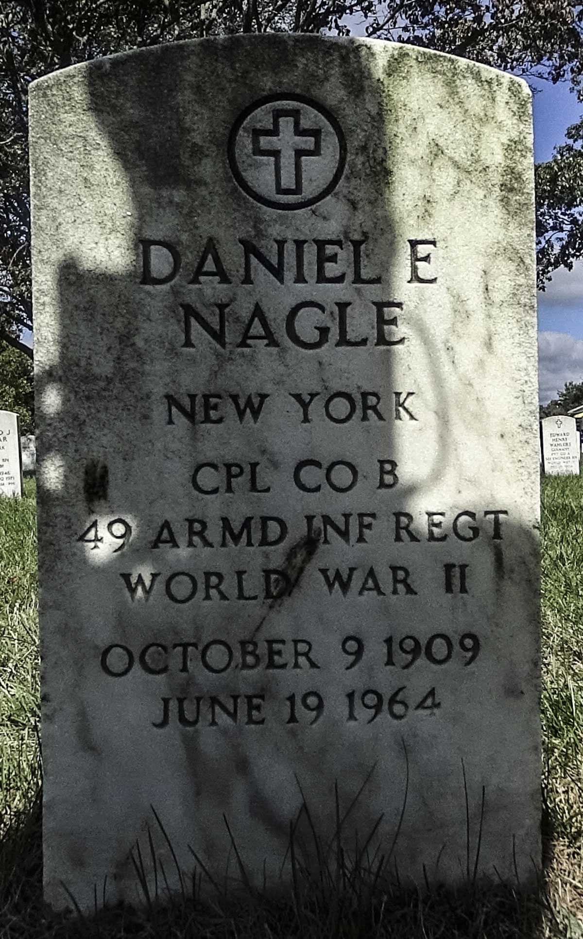 Gravesite marker image for daniel edward nagle