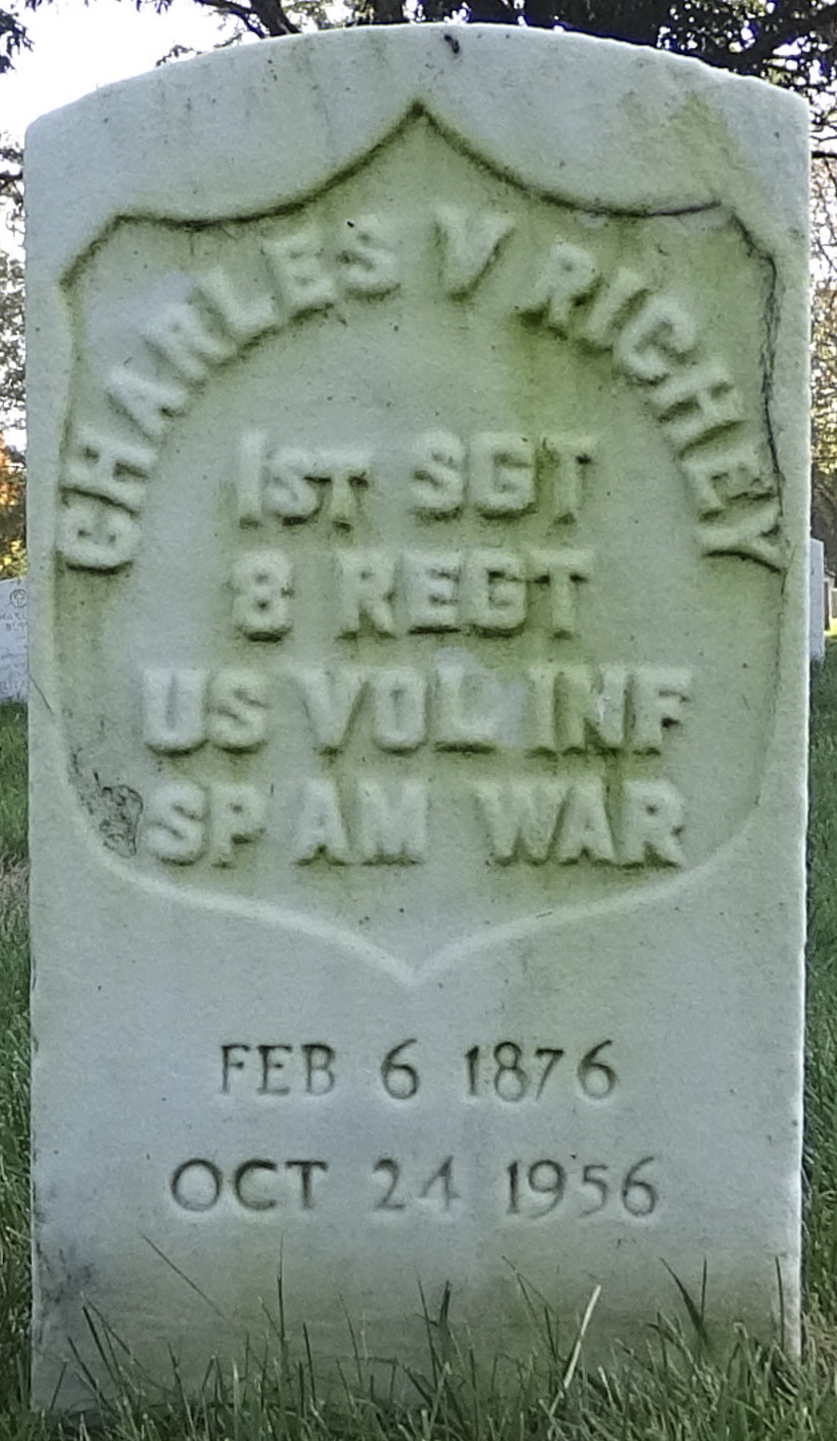 Gravesite marker image for charles v richey