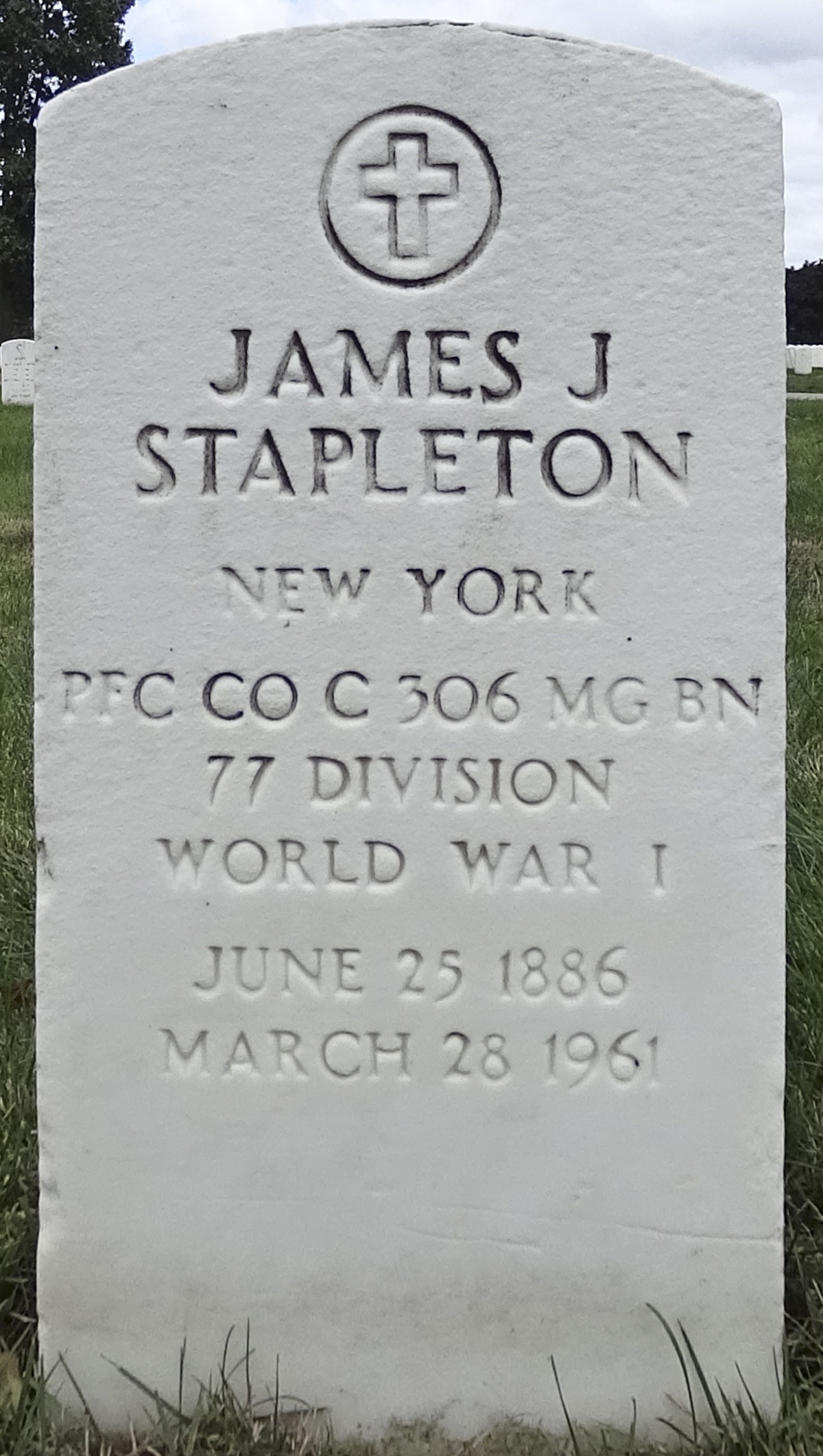 Gravesite marker image for james j stapleton