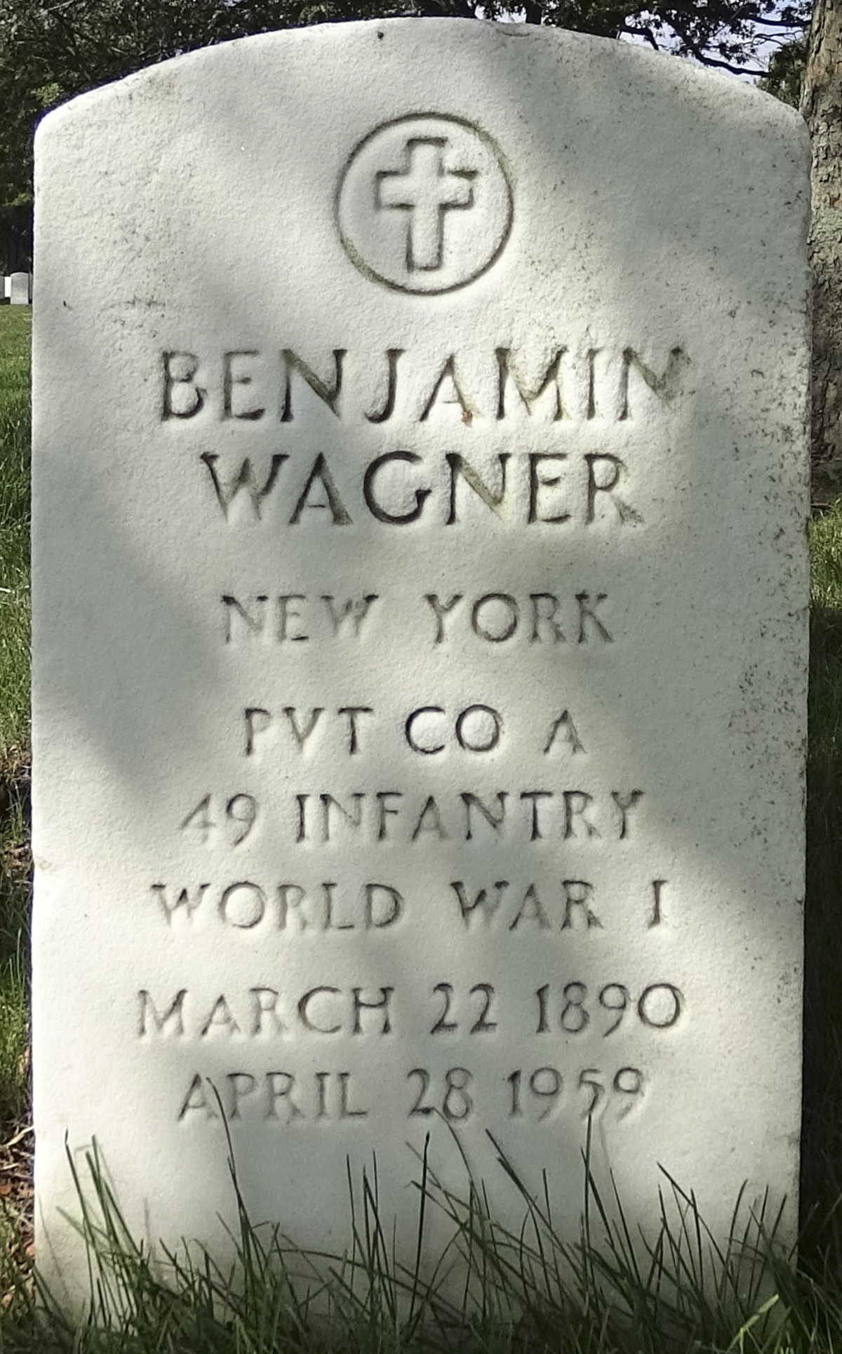 Gravesite marker image for benjamin wagner