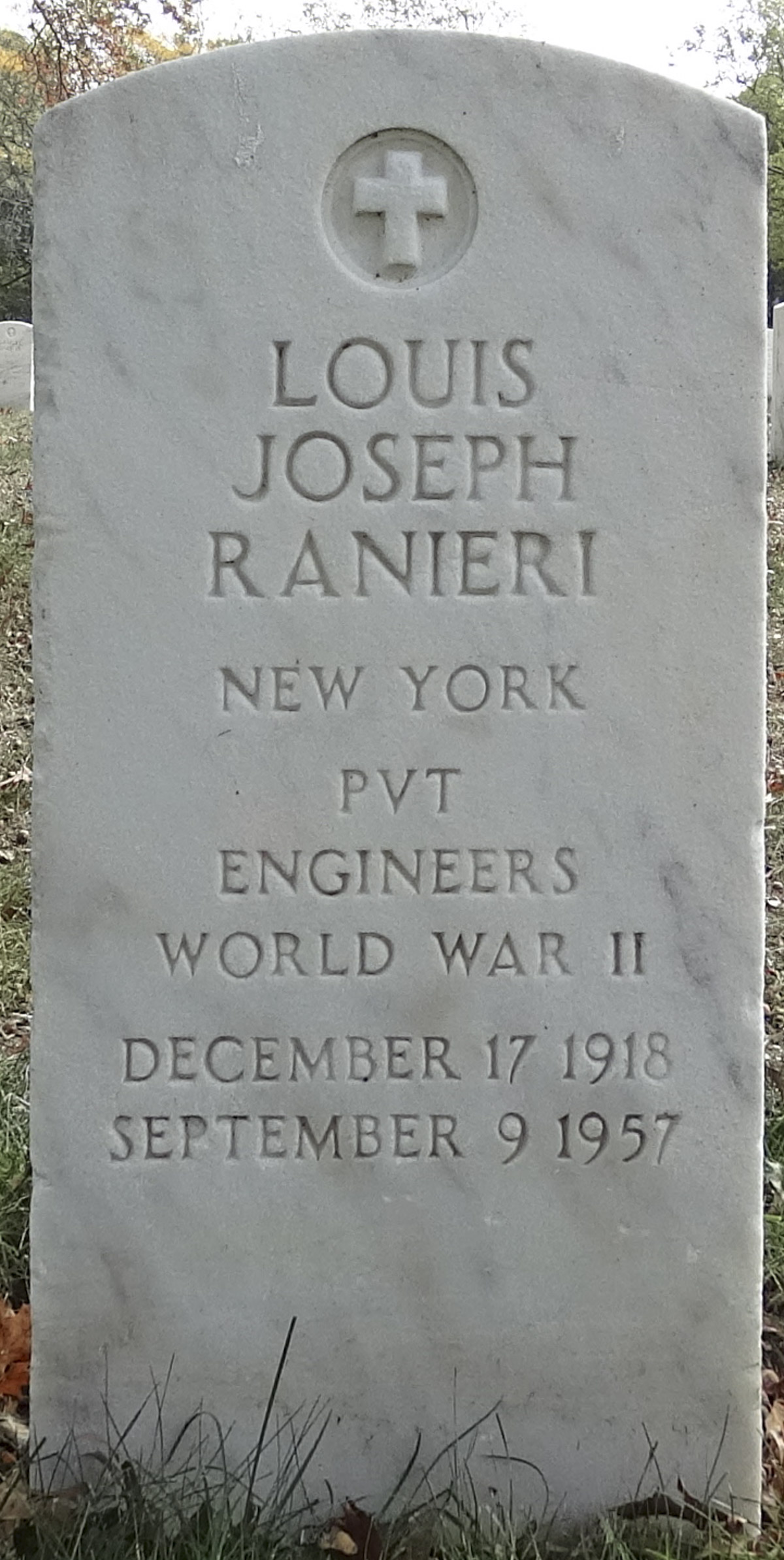 Gravesite marker image for louis joseph ranieri