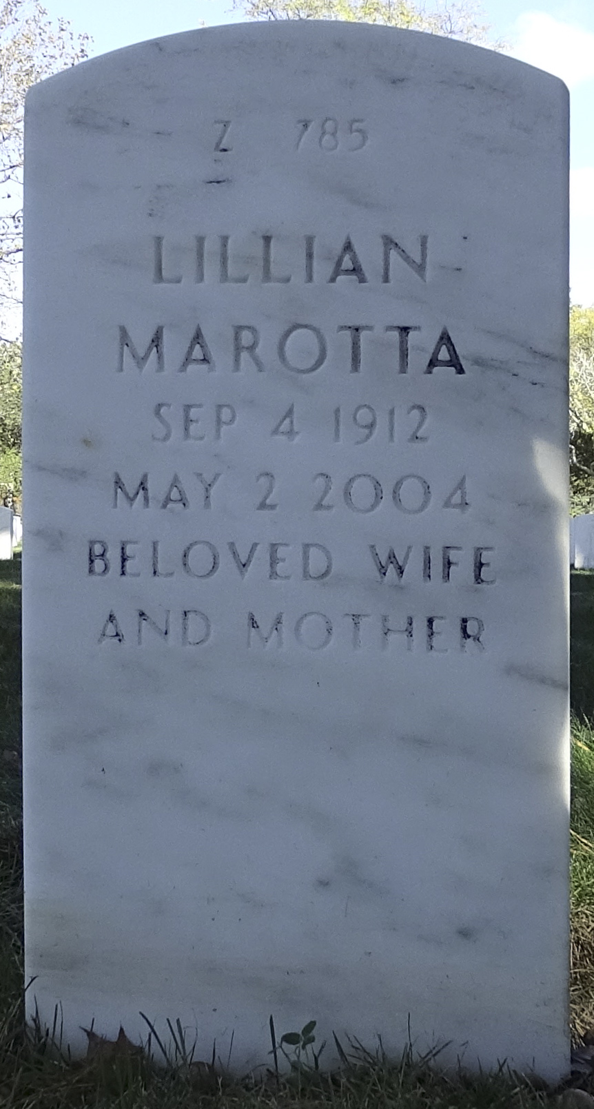 Gravesite marker image for anthony marotta