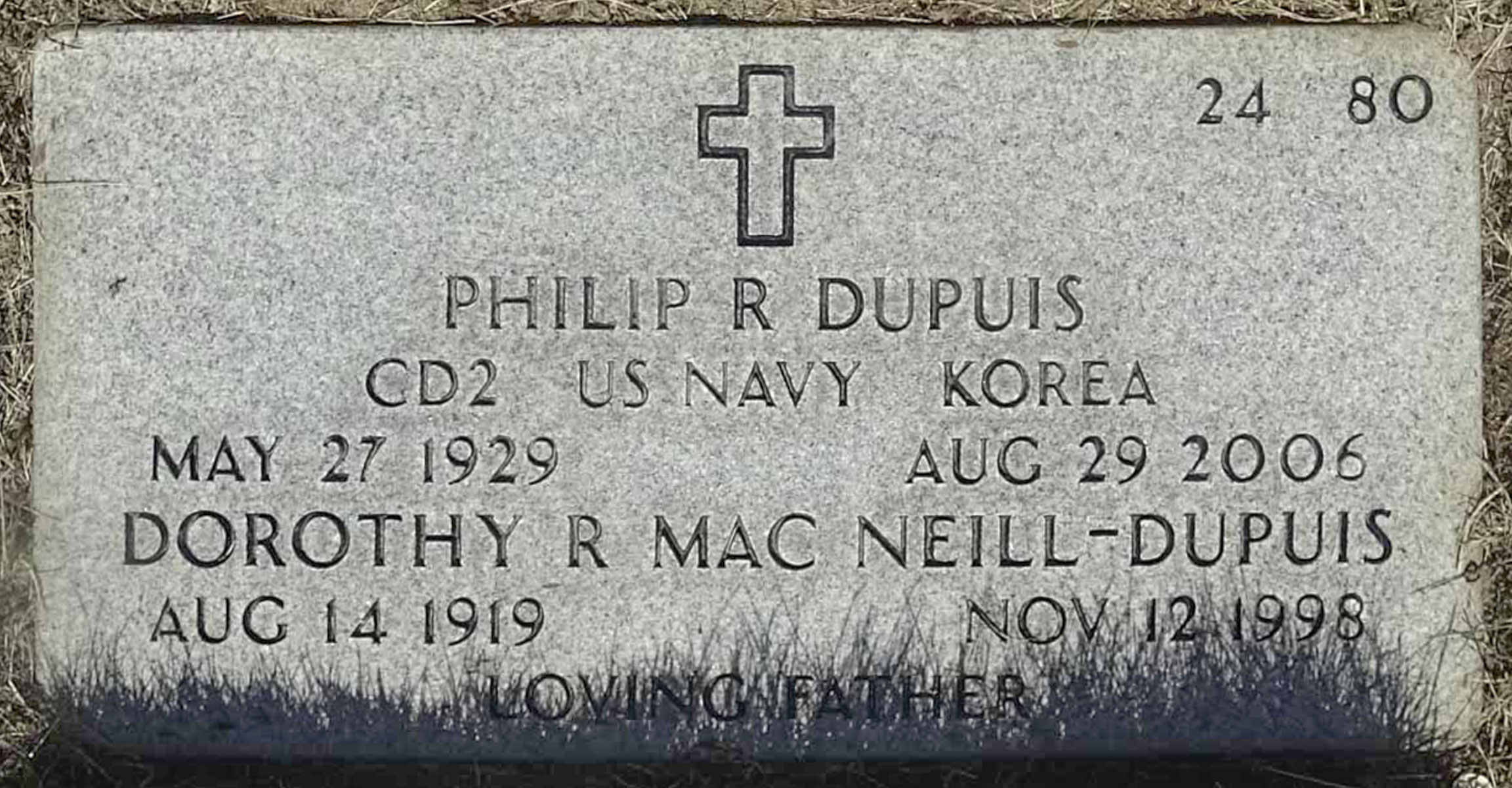 Gravesite marker image for philip r dupuis