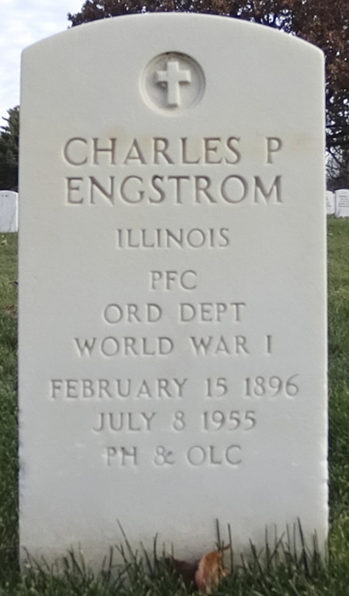 Gravesite marker image for charles p engstrom