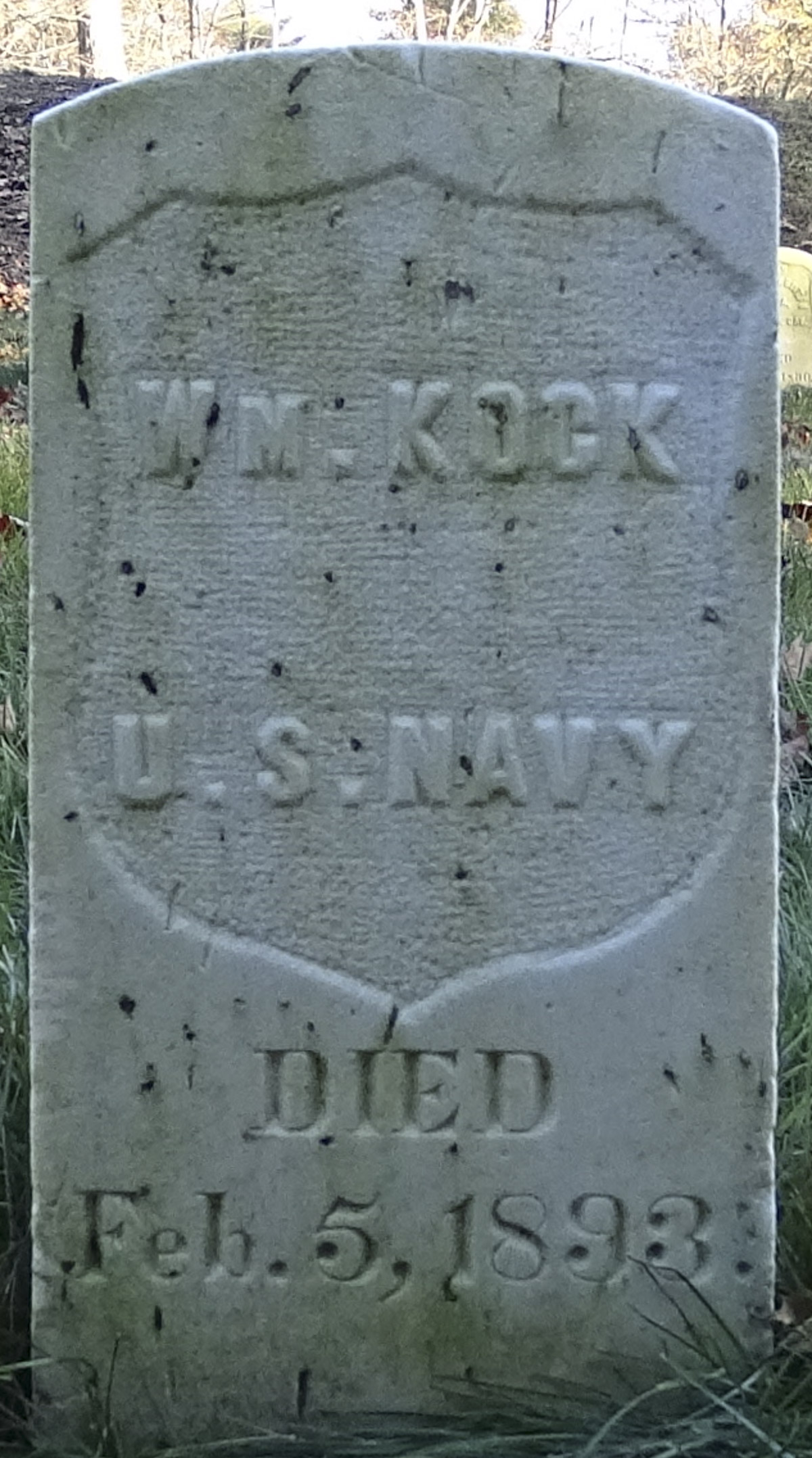 Gravesite marker image for william kock