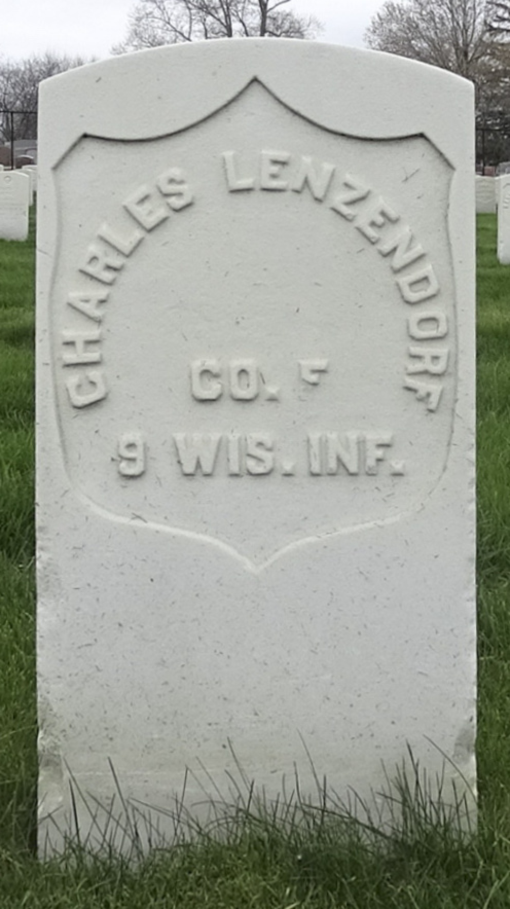 Gravesite marker image for charles lenzendorf