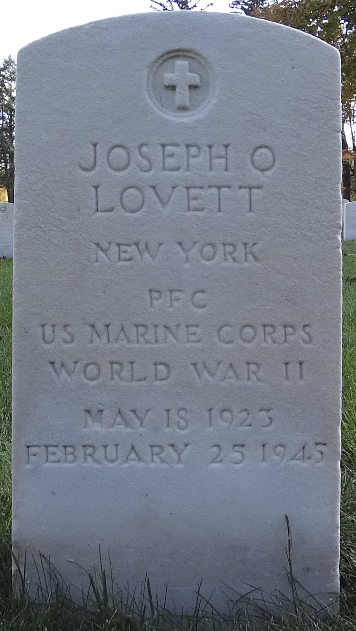 Gravesite marker image for joseph q lovett