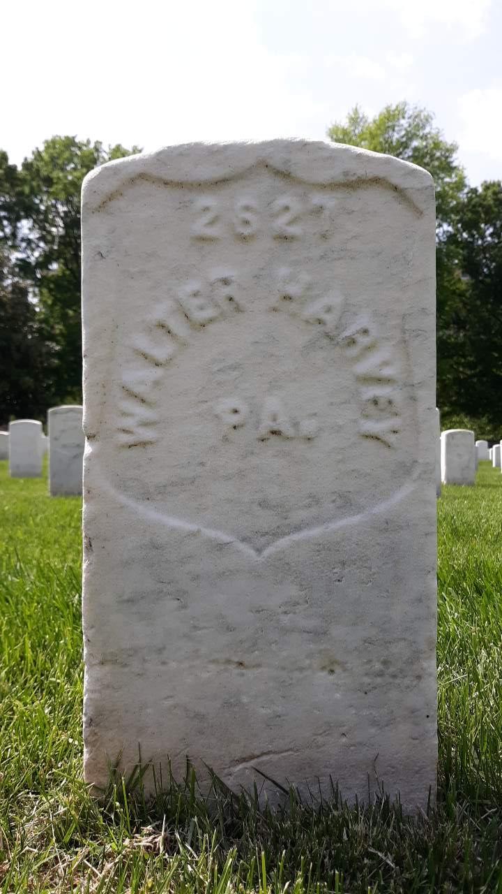 Gravesite marker image for walter harvey