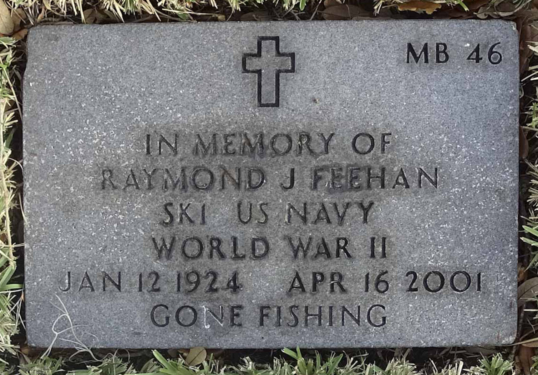 Gravesite marker image for raymond joseph feehan