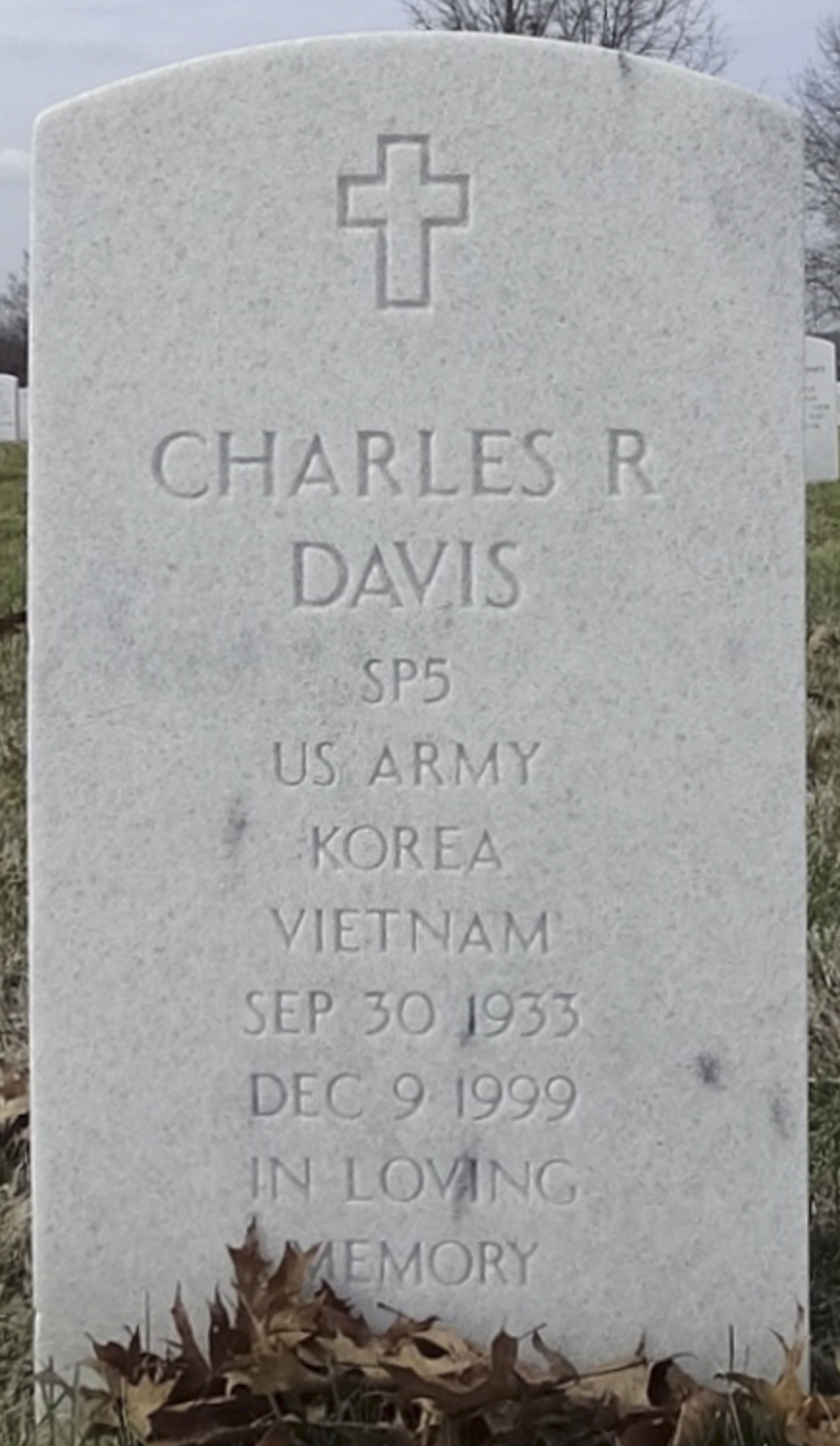 Gravesite marker image for charles r davis