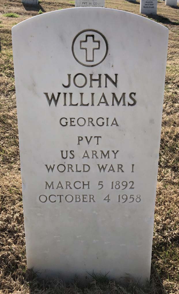 Gravesite marker image for john williams