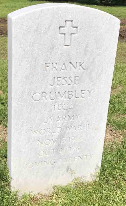 Gravesite marker image for frank jesse crumbley