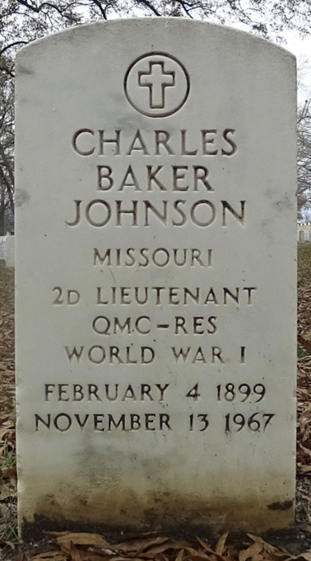 Gravesite marker image for charles baker johnson