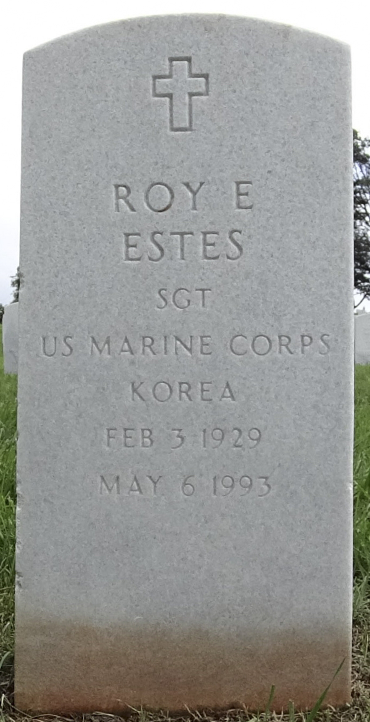 Gravesite marker image for roy eugene estes